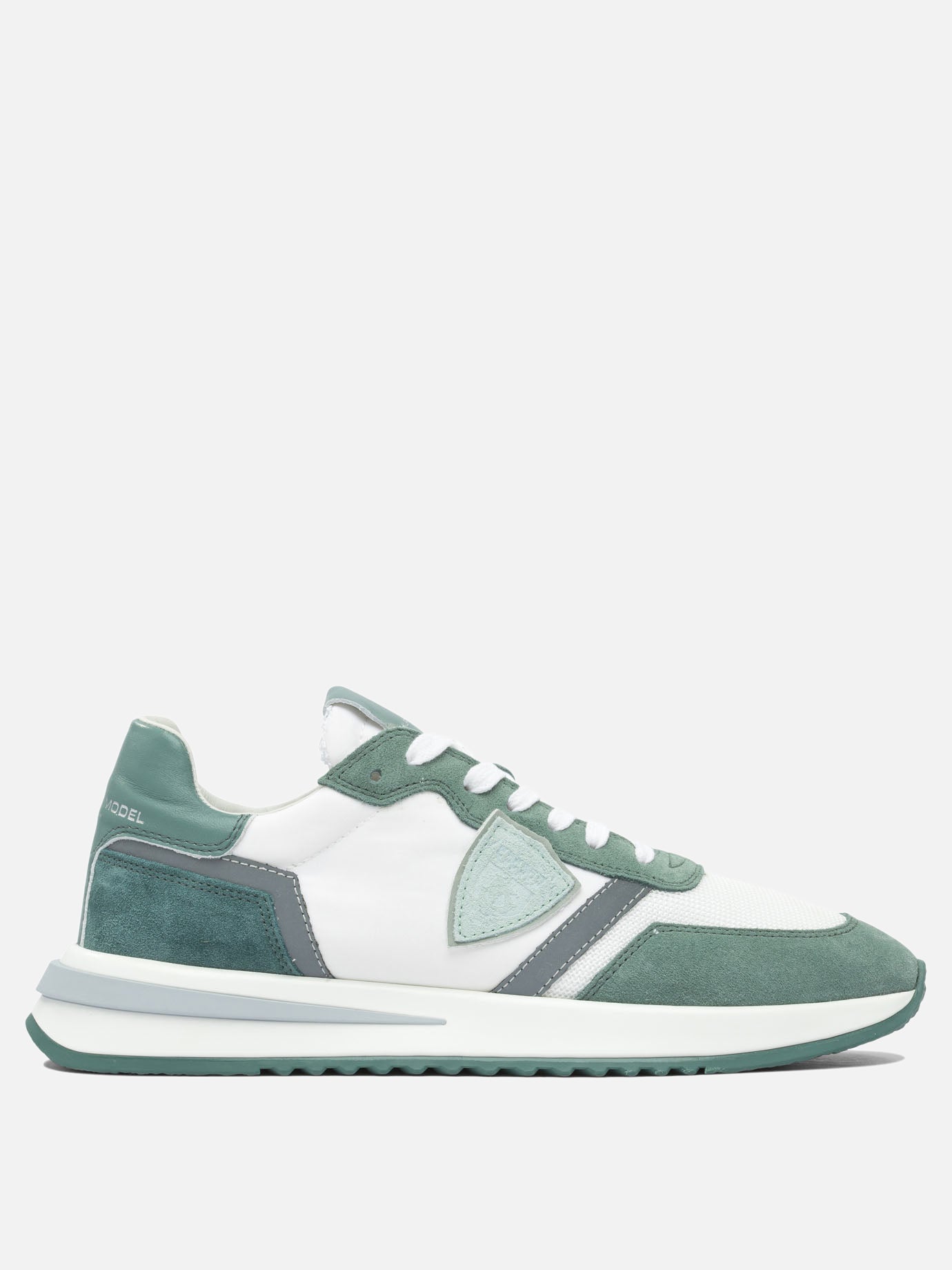 Sneaker basse 100% leather - 100% rubber  Verde - Philippe Model Paris Uomo | PDP | VIETTI Online Store | thumbnail