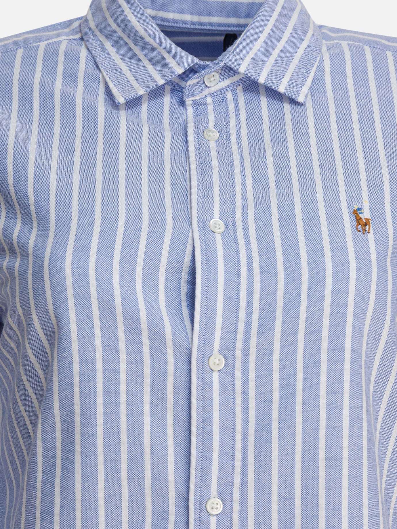 Polo Ralph Lauren Camicia Oxford a righe slim-fit 15036780_02 Blue thumbnail_3