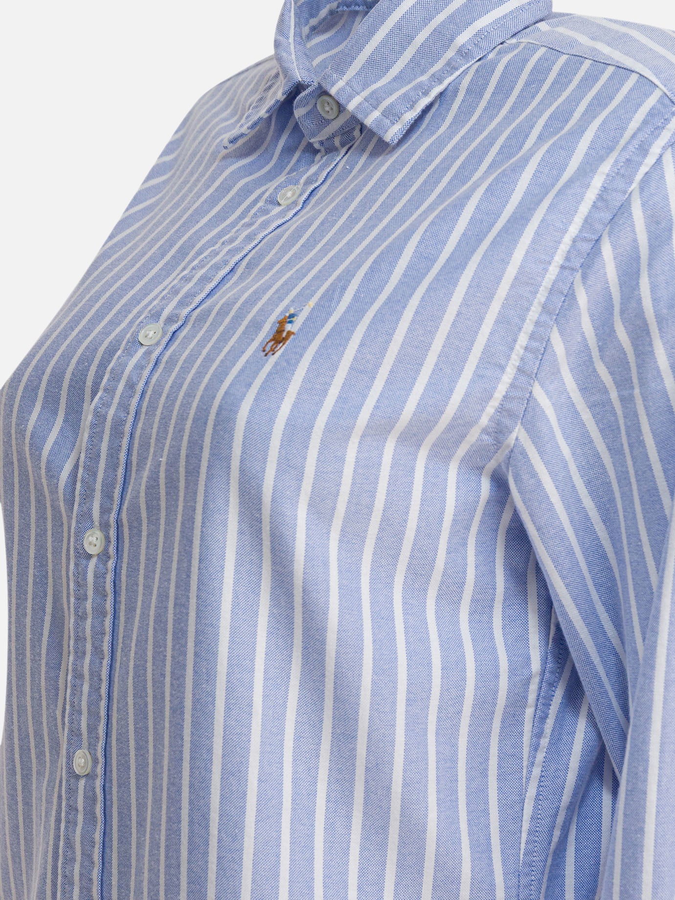 Polo Ralph Lauren Camicia Oxford a righe slim-fit 15036780_02 Blue thumbnail_4