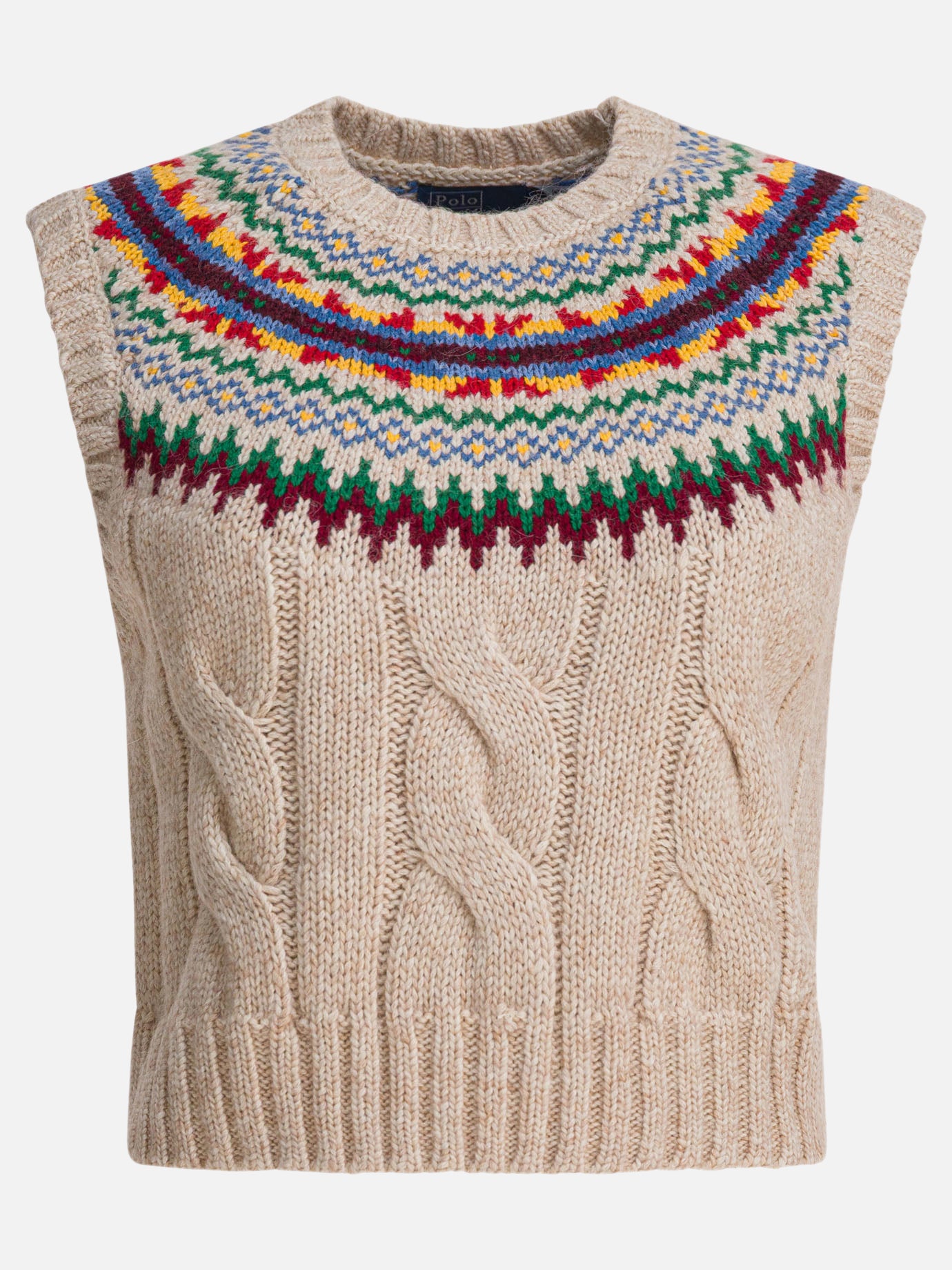 Vests Textured knit  Beige - Polo Ralph Lauren Women | PDP | VIETTI Online Store | thumbnail