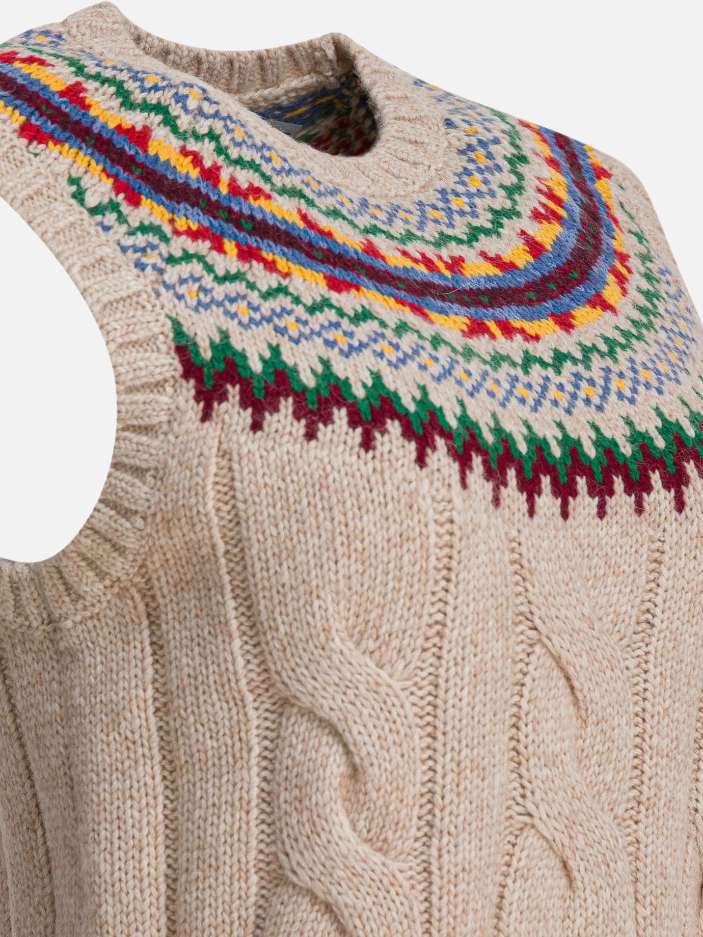 Vests Textured knit  Beige - Polo Ralph Lauren Women | PDP | VIETTI Online Store | thumbnail_4
