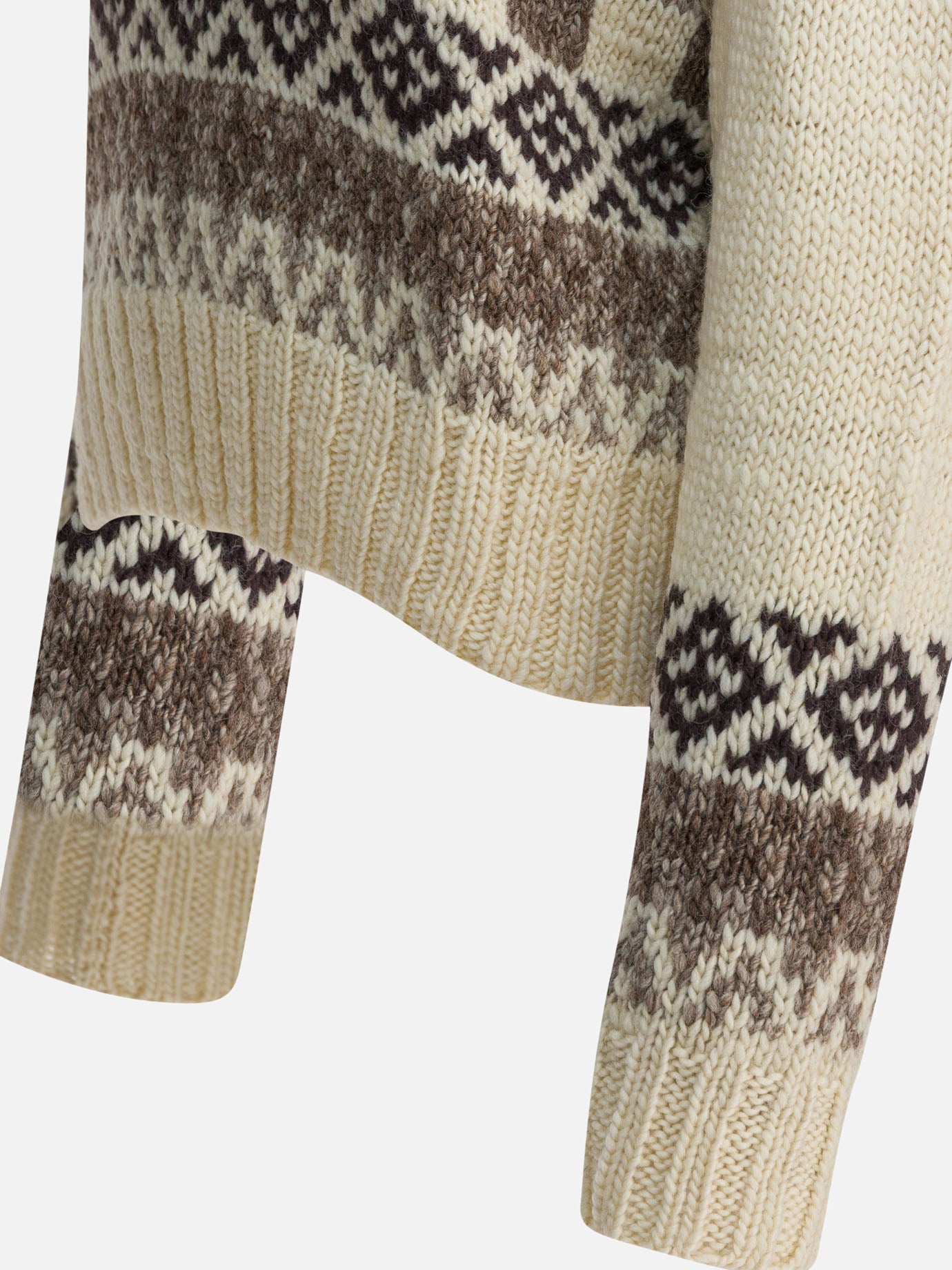 V neck sweaters Textured knit  Beige - Polo Ralph Lauren Women | PDP | VIETTI Online Store | Zoom-Modal_4
