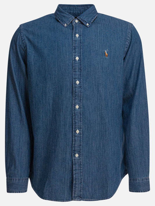 Camicie casual Denim  Azzurro - Polo Ralph Lauren Uomo | PLP | VIETTI Online Store 
