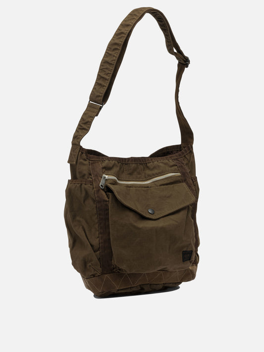 Small bags 50% nylon 50% cotton  Brown - Porter-Yoshida & Co Men | PDP | VIETTI Online Store | 2
