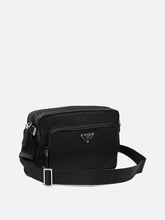 Prada Re-Nylon and Saffiano Shoulder Bag 13584542_UNI Black 2