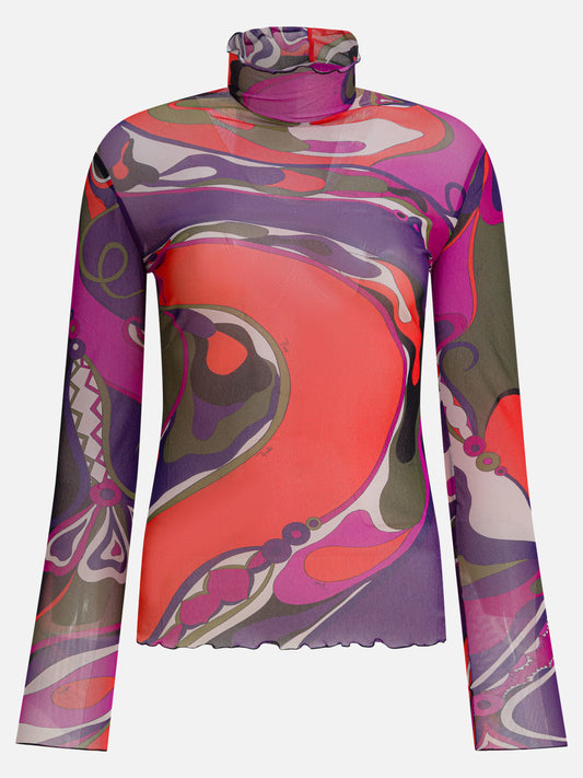 Mock neck t-shirts Print  Purple - Pucci Women | PLP | VIETTI Online Store 
