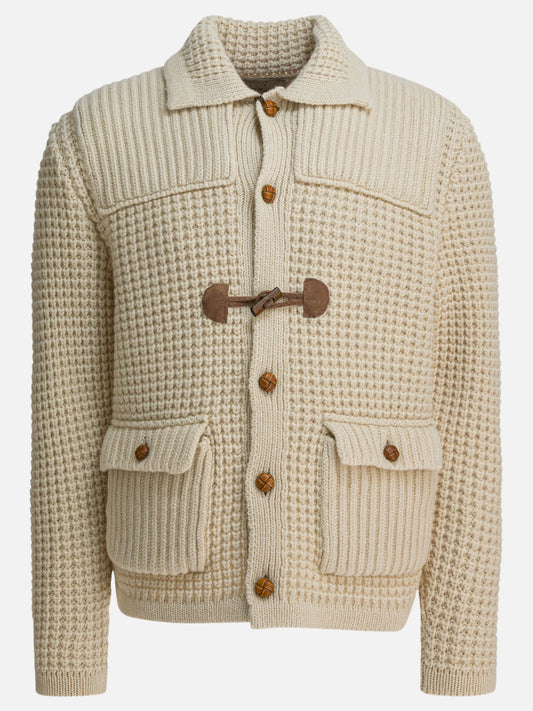 Cardigans Textured knit  Beige - Rakkì Men | PDP | VIETTI Online Store 
