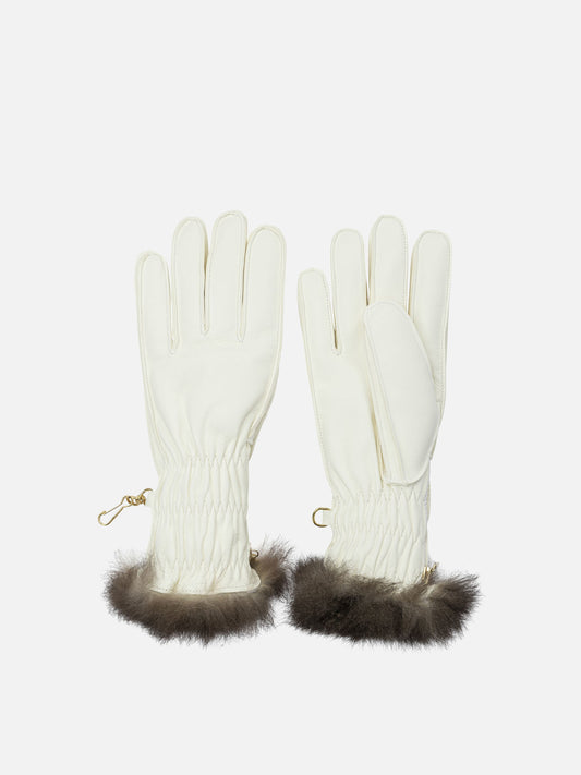 Guanti sportivi 100% leather  Bianco - Restelli Donna | PLP | VIETTI Online Store 
