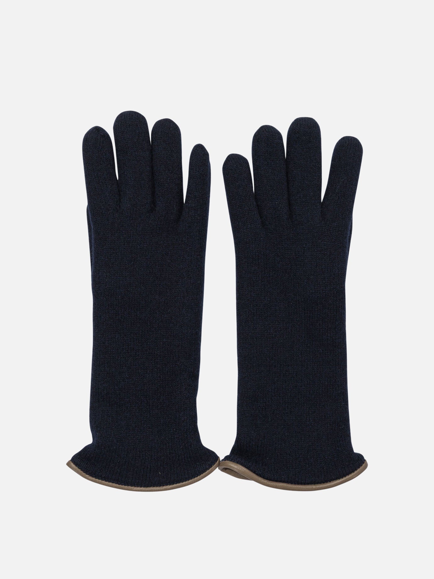 Guanti casual 100% cashmere  Blu - Restelli Donna | PDP | VIETTI Online Store | thumbnail