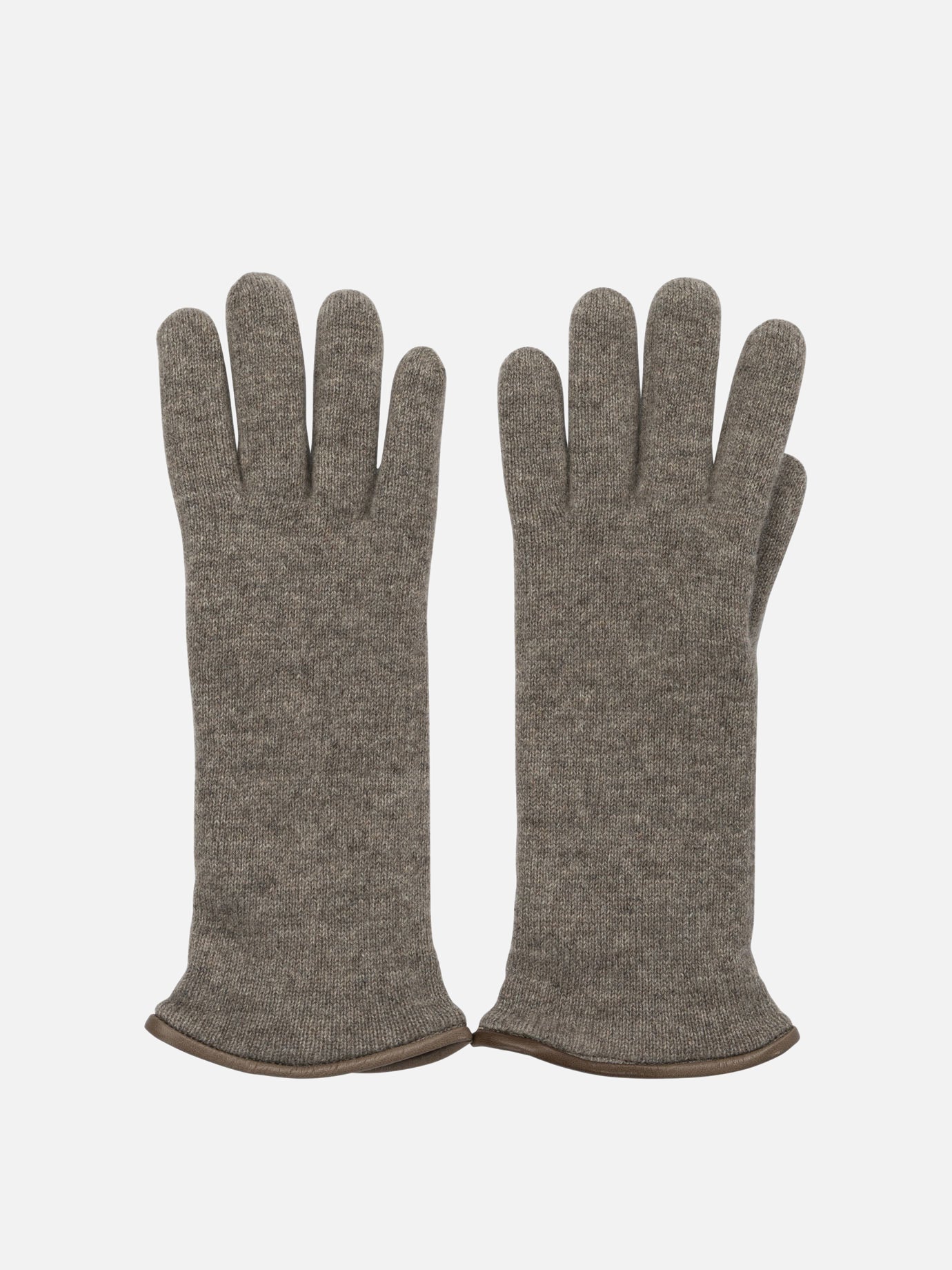 Guanti casual 100% cashmere  Beige - Restelli Donna | PDP | VIETTI Online Store | thumbnail