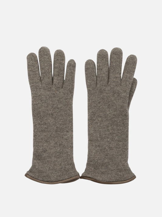 Guanti casual 100% cashmere  Beige - Restelli Donna | PLP | VIETTI Online Store 
