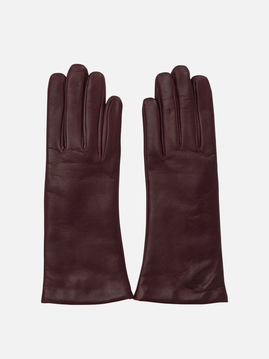Casual gloves 100% leather - Lining: 100% cashmere  Bordeaux - Restelli Women | VIETTI Online Store 
