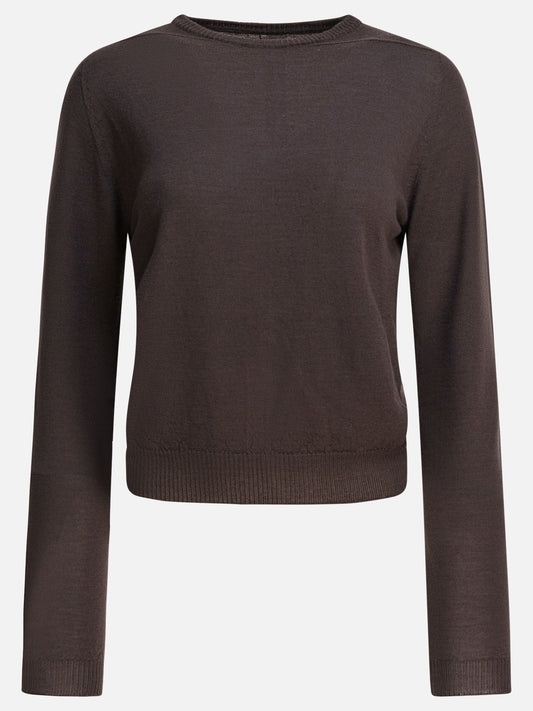 Crewneck sweaters Solid colour  Brown - Rick Owens Women | PLP | VIETTI Online Store 
