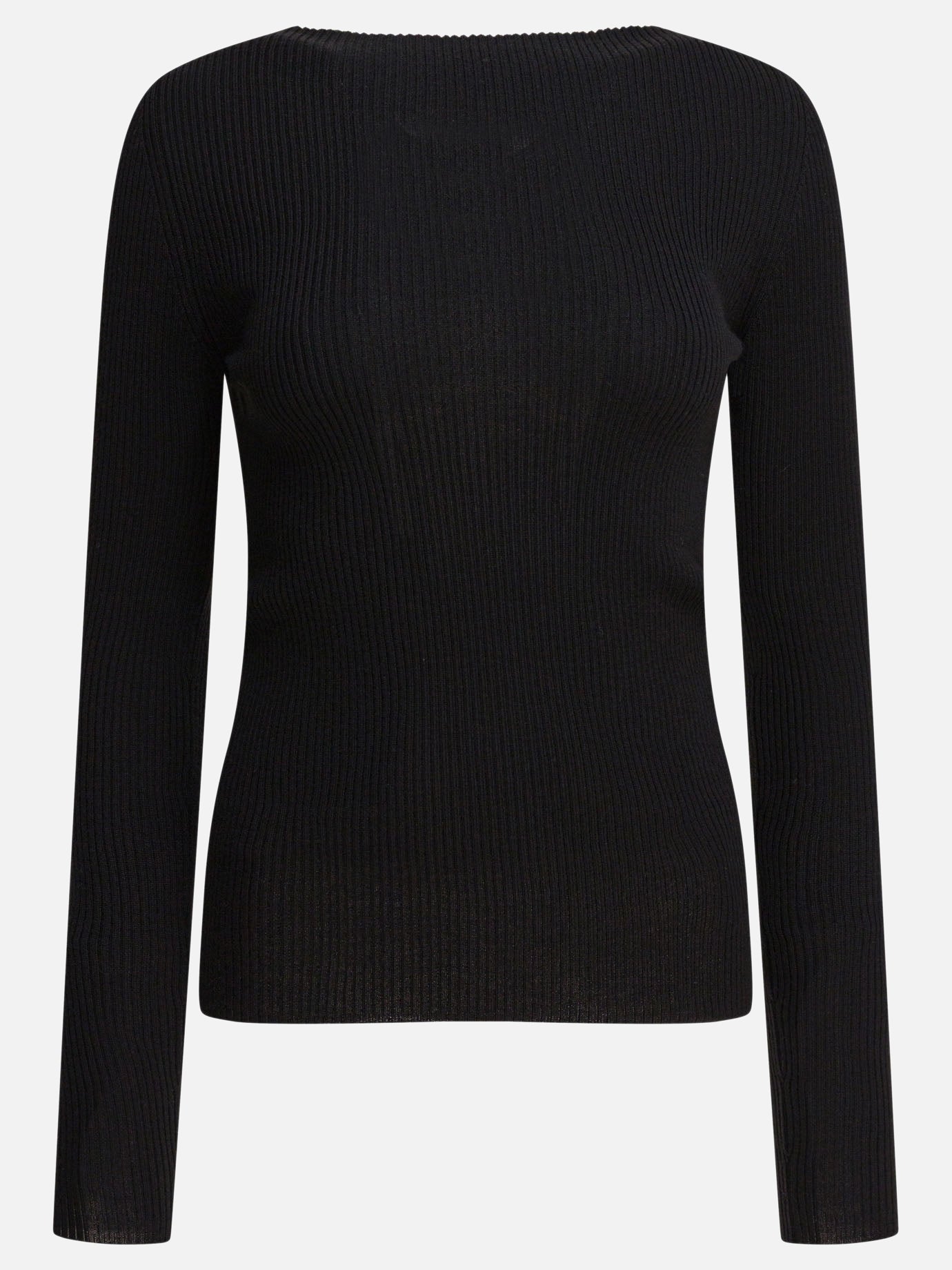 Boat neck sweaters Solid colour  Black - Rick Owens Women | PDP | VIETTI Online Store | thumbnail