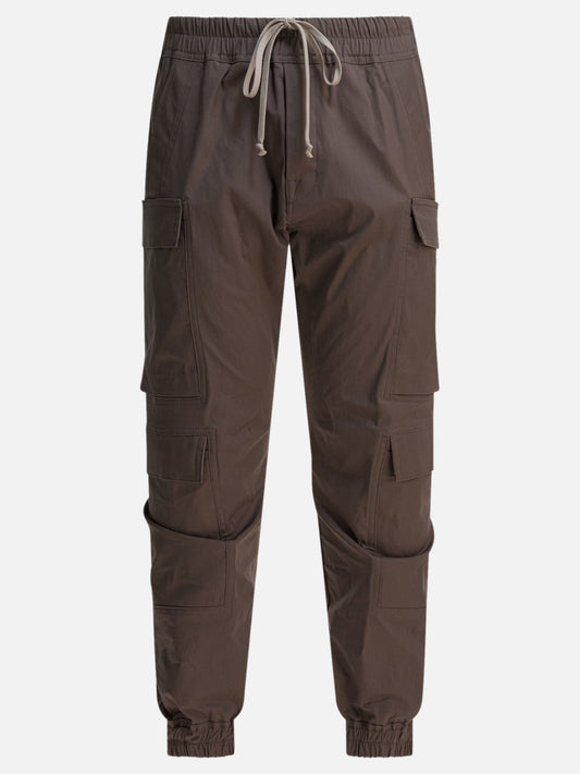 Pantaloni cargo & parachute Solid colour  Marrone - Rick Owens Uomo | PDP | VIETTI Online Store 
