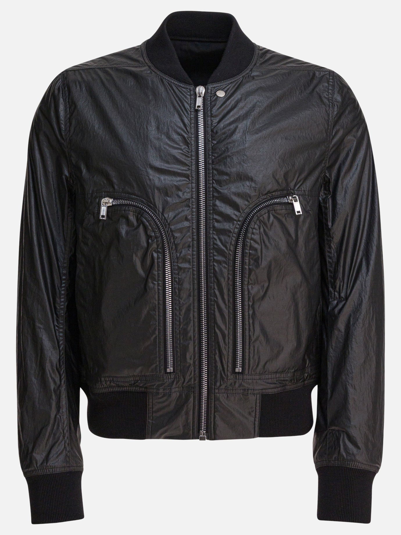 Bomber Solid colour  Nero - Rick Owens Uomo | PDP | VIETTI Online Store | Zoom-Modal
