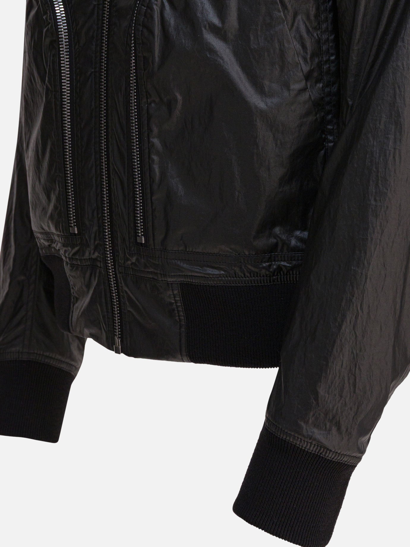 Bomber Solid colour  Nero - Rick Owens Uomo | PDP | VIETTI Online Store | thumbnail_4