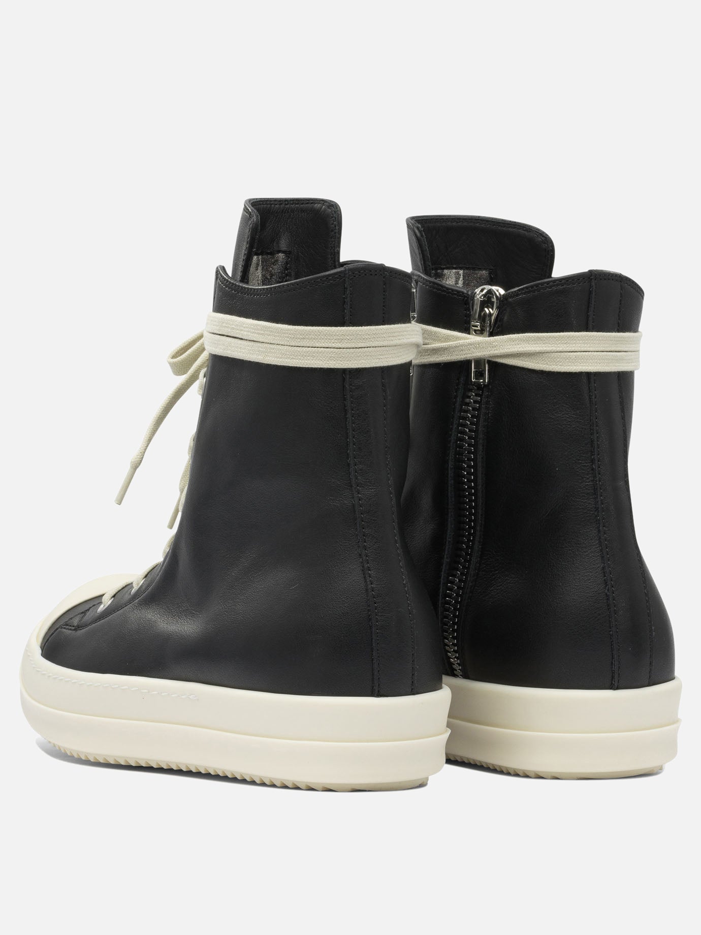 Rick Owens Leather sneakers 12225443_43 Black thumbnail_4