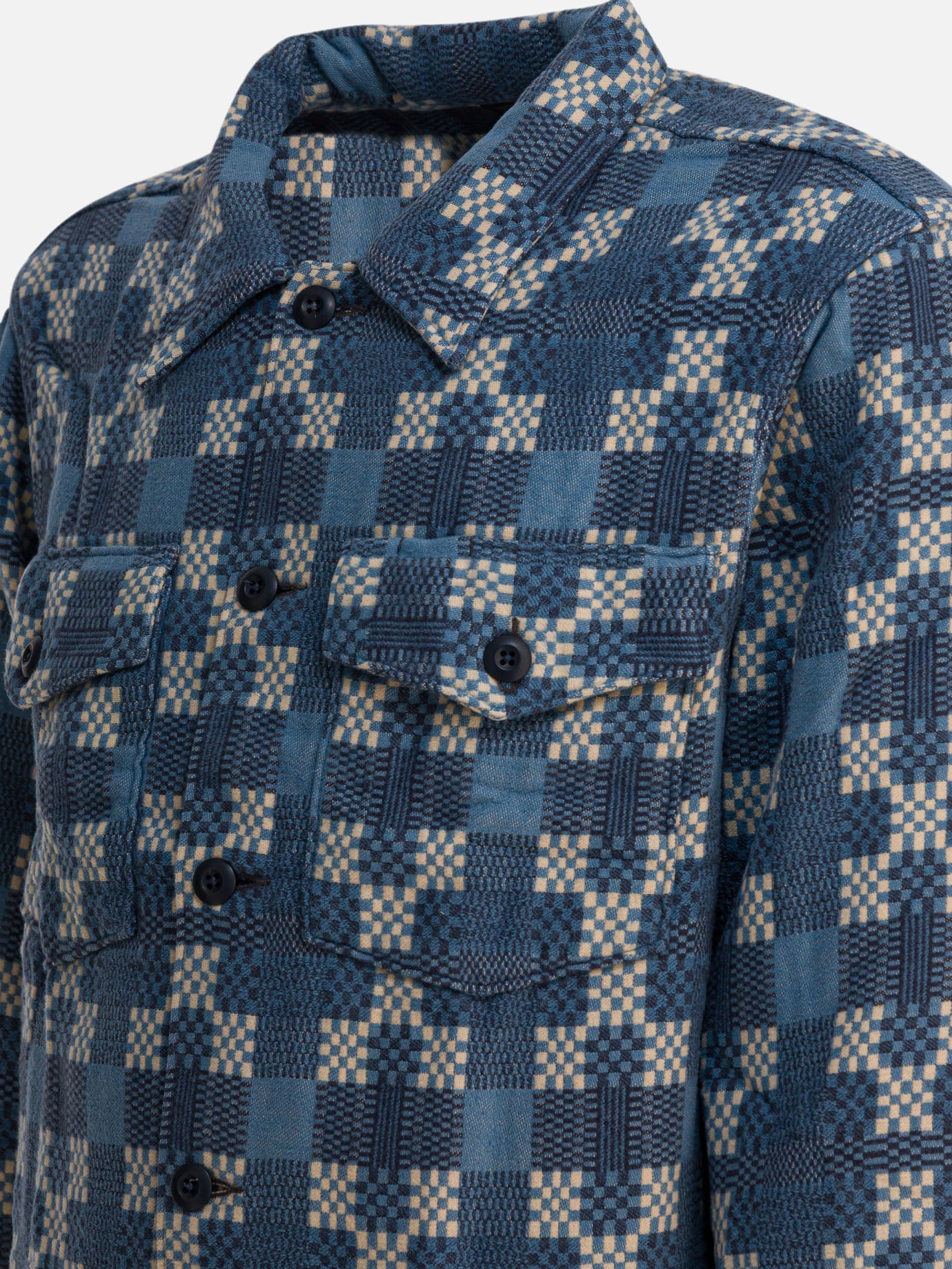 Giacche overshirt Check  Blu - RRL by Ralph Lauren Uomo | PDP | VIETTI Online Store | thumbnail_4