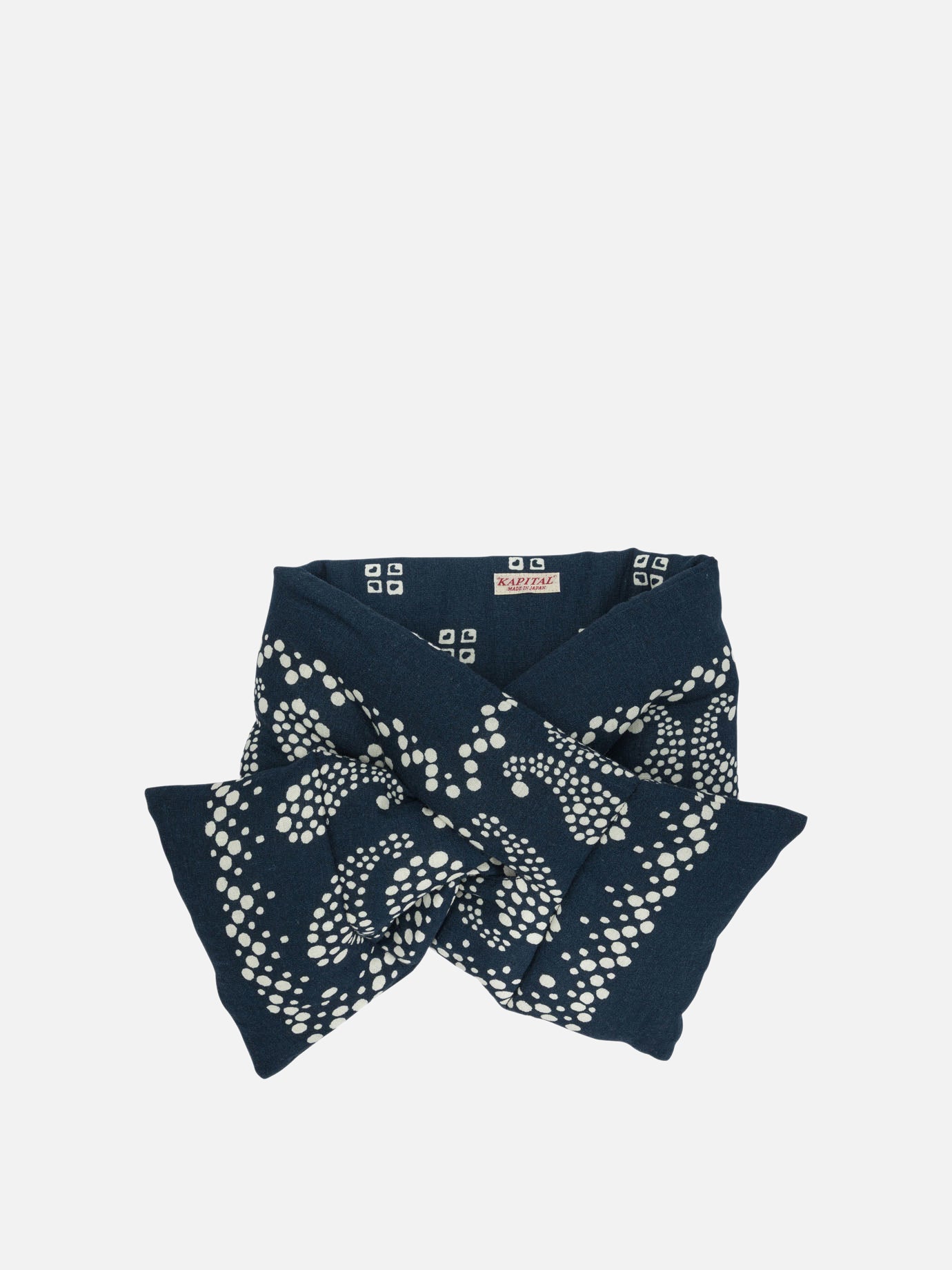 Classic scarves 70% rayon 30% cotton  Blue - KAPITAL Men | PDP | VIETTI Online Store | Zoom-Modal
