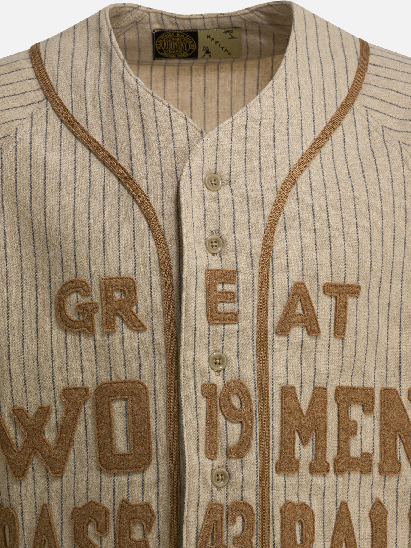 Casual shirts Striped  Beige - KAPITAL Men | PDP | VIETTI Online Store | thumbnail_3