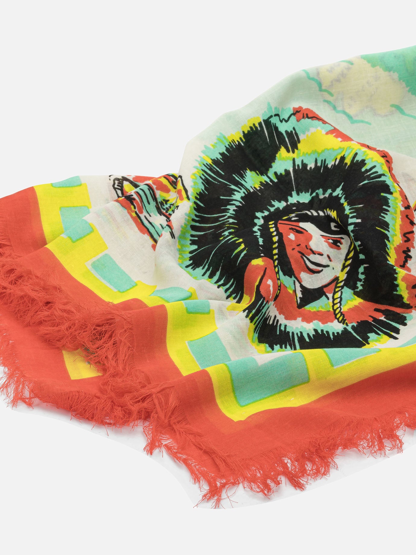 Silk scarves 100% rayon  Beige - KAPITAL Men | PDP | VIETTI Online Store | Zoom-Modal_2
