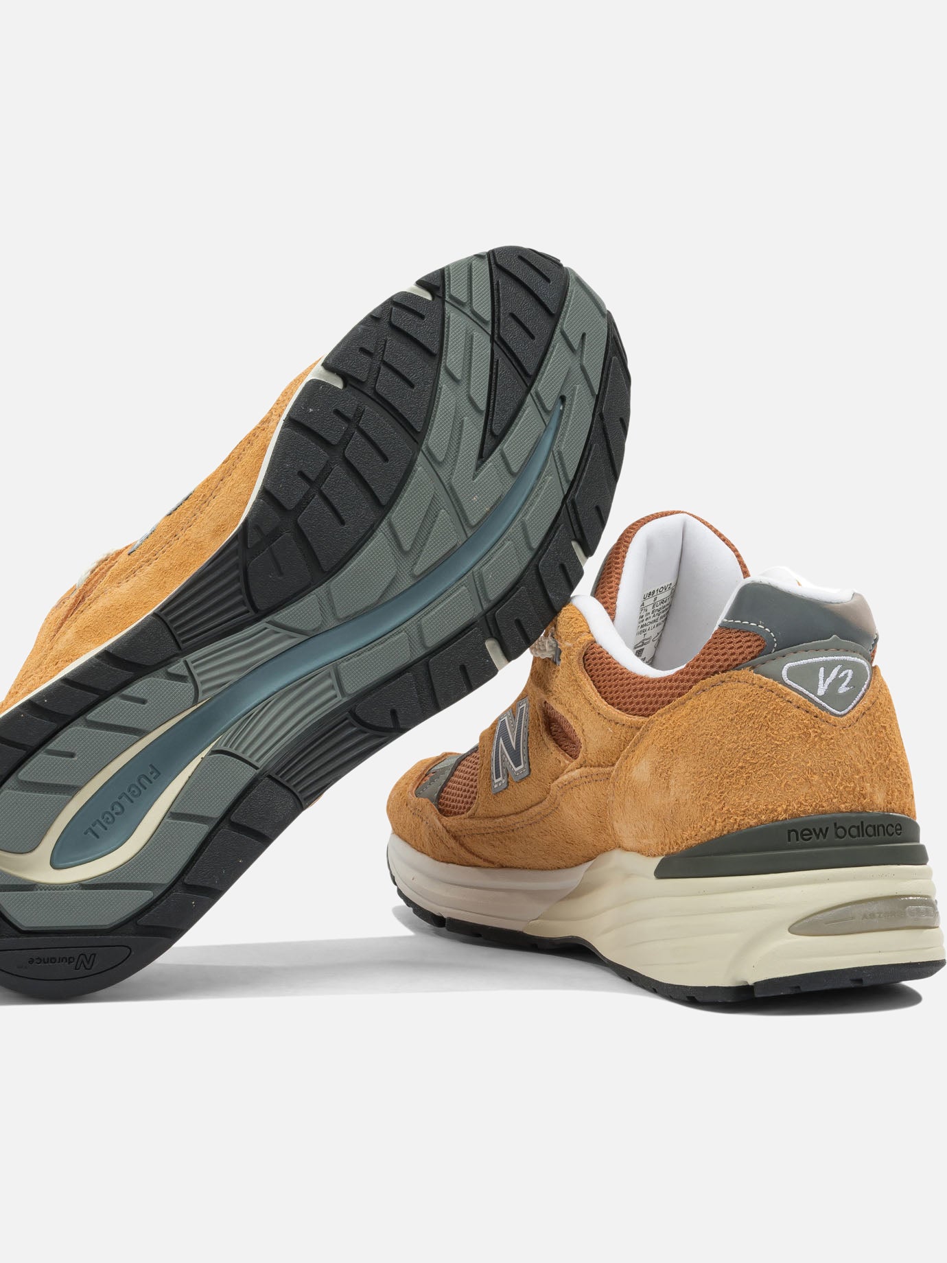 Low top sneakers 100% suede - 100% rubber  Orange - New Balance Men | PDP | VIETTI Online Store | thumbnail_5
