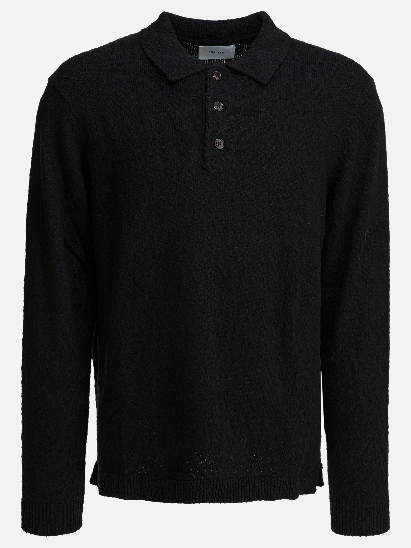 Polo shirts with buttons Solid colour  Black - NN.07 Men | PDP | VIETTI Online Store | thumbnail