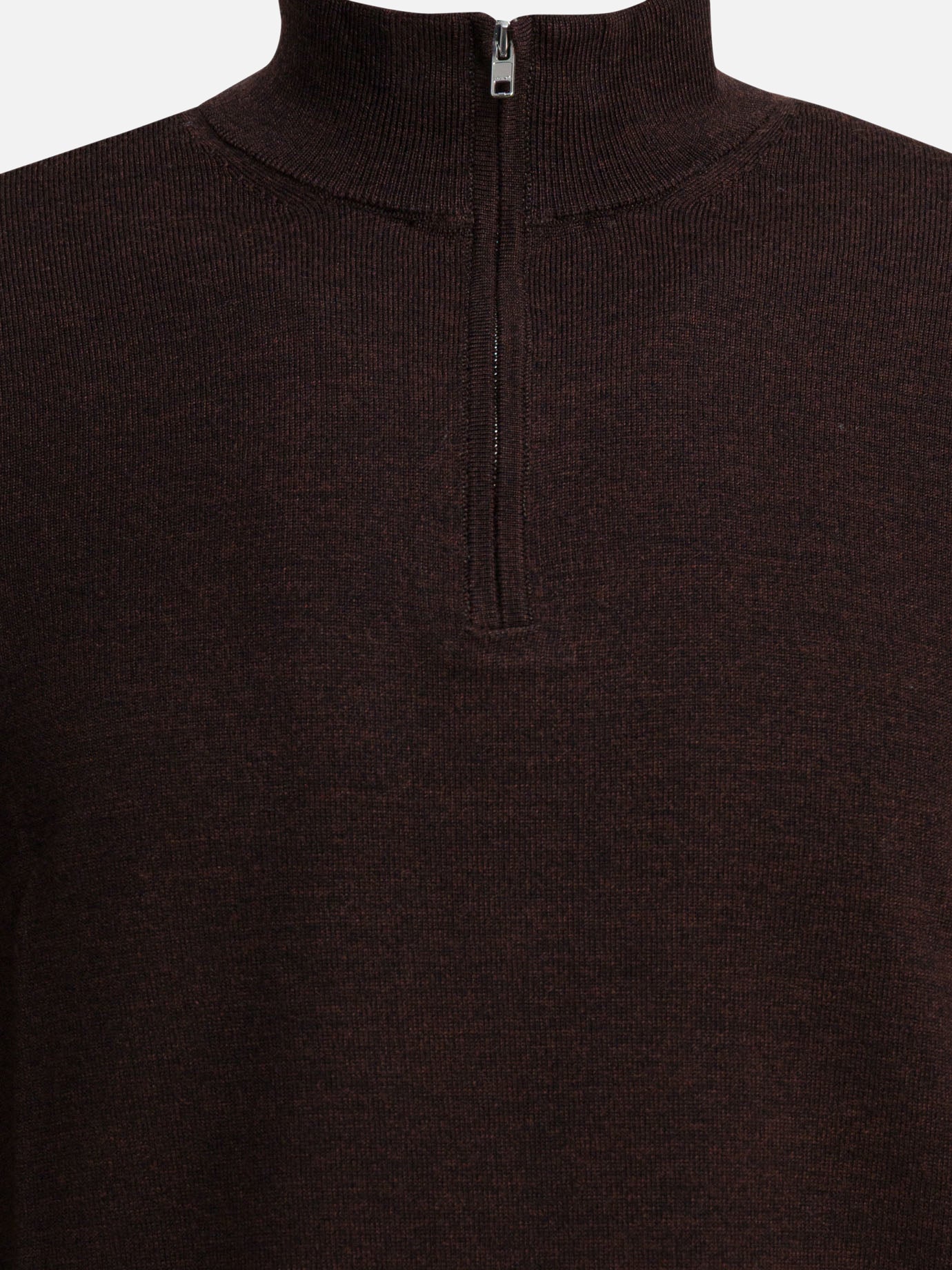 Half zip sweaters Solid colour  Brown - NN.07 Men | PDP | VIETTI Online Store | thumbnail_3