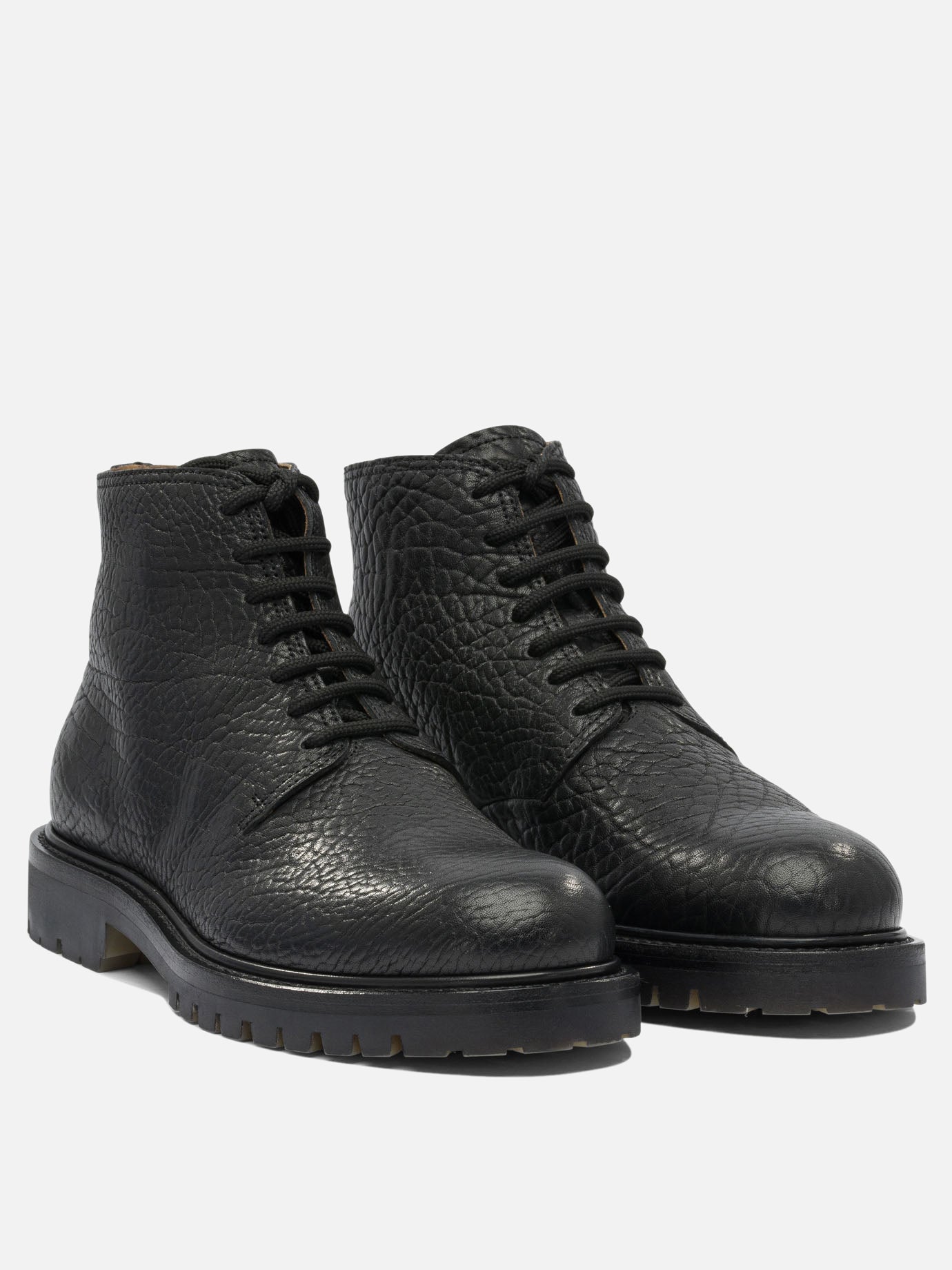Lace-up boots 100% leather - 100% rubber  Black - Officine Creative Men | PDP | VIETTI Online Store | thumbnail_2