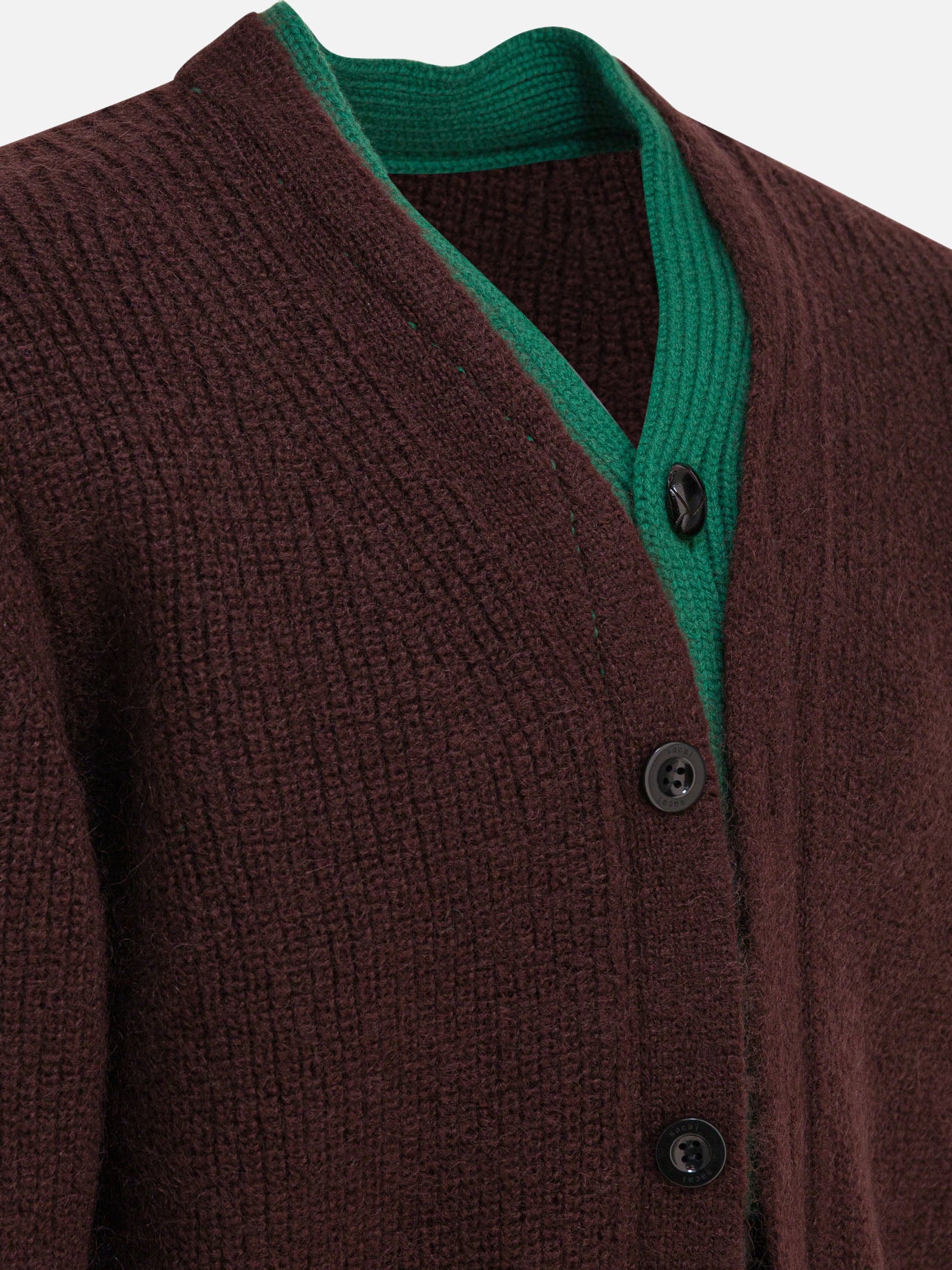 Cardigan Solid colour  Marrone - Sacai Uomo | PDP | VIETTI Online Store | Zoom-Modal_3
