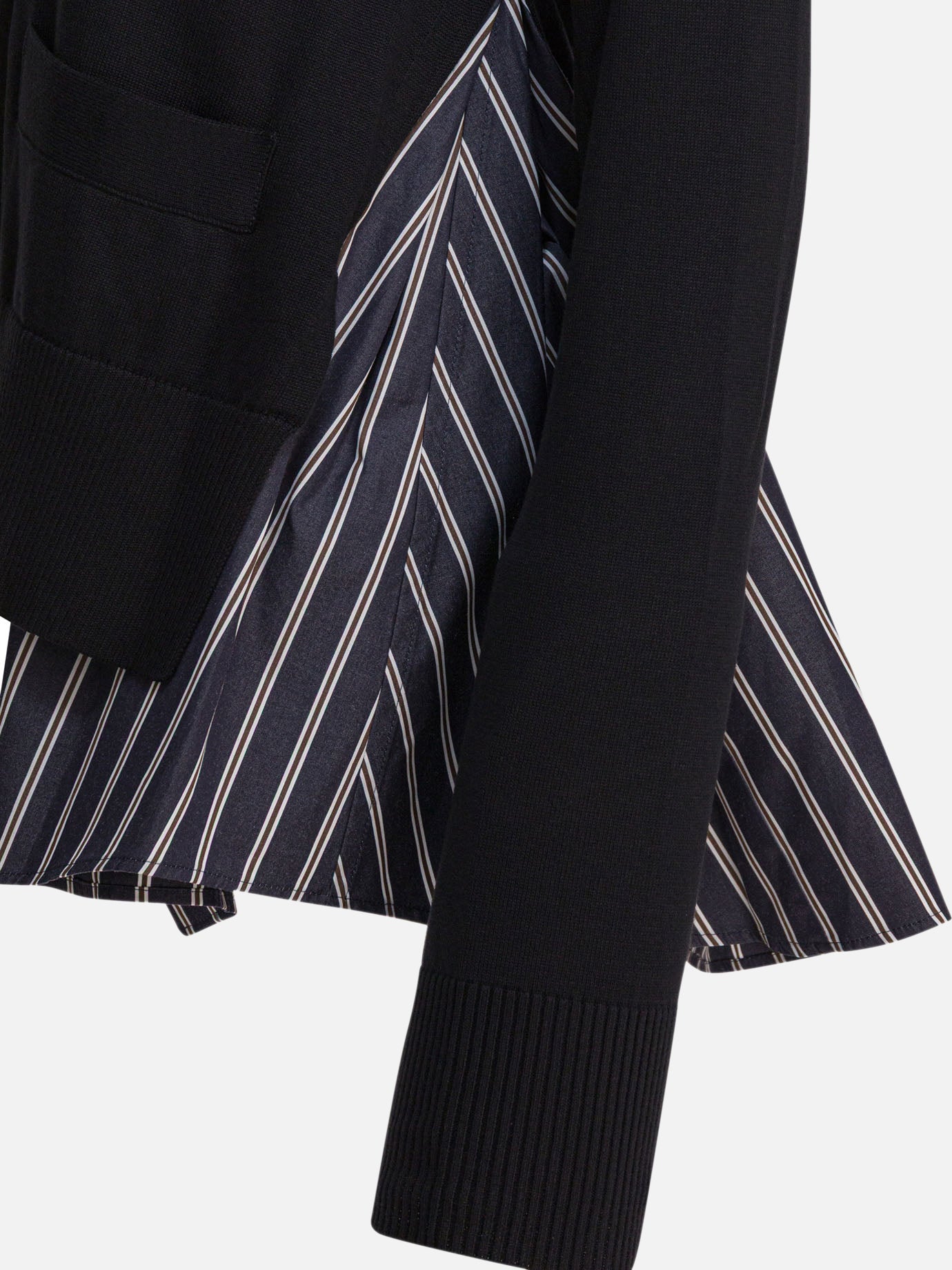 Cardigan Solid colour  Nero - Sacai Donna | PDP | VIETTI Online Store | Zoom-Modal_4
