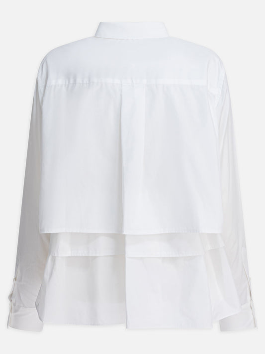 Casual shirts Solid colour  White - Sacai Women | PDP | VIETTI Online Store | 2
