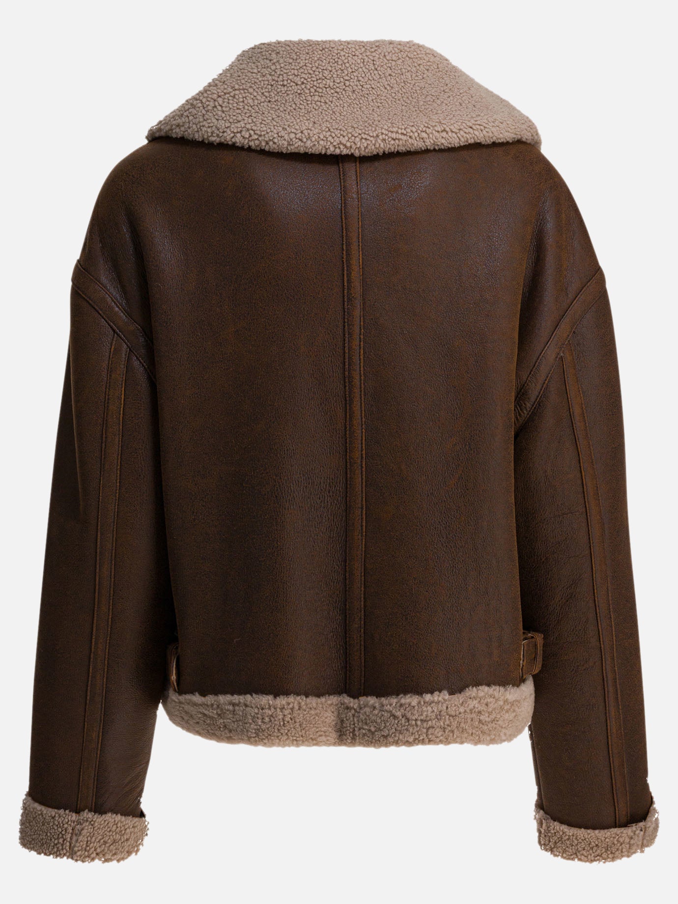 Shearling jackets Solid colour  Brown - Salvatore Santoro Women | PDP | VIETTI Online Store | thumbnail_2