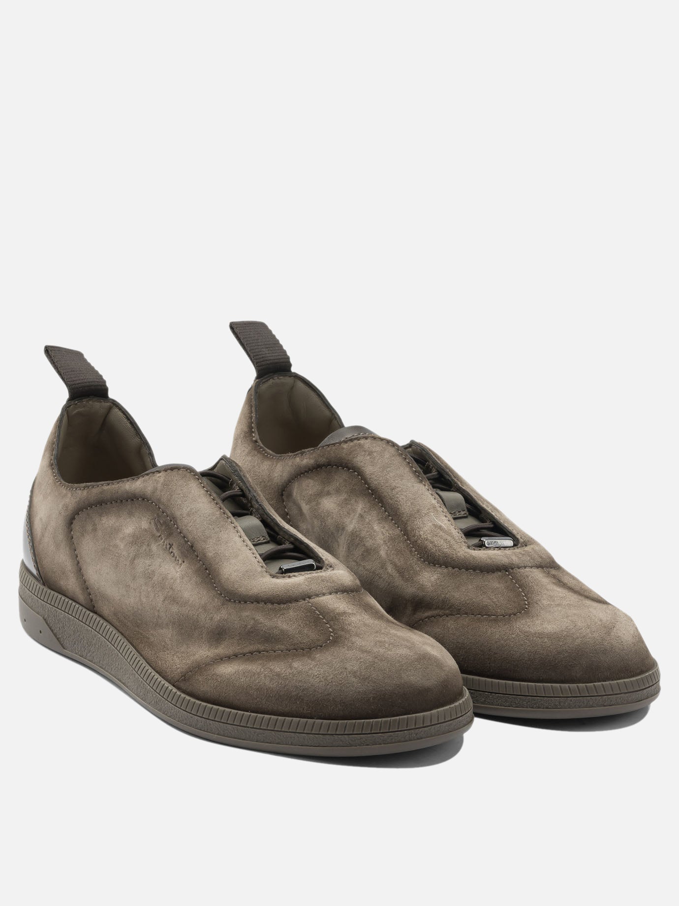 Low top sneakers 100% leather - 100% rubber  Beige - Santoni Men | PDP | VIETTI Online Store | thumbnail_2