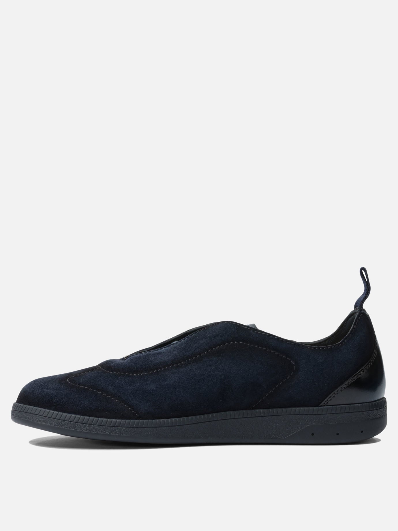 Sneaker basse 100% calf leather - 100% rubber  Blu - Santoni Uomo | PDP | VIETTI Online Store | thumbnail_3