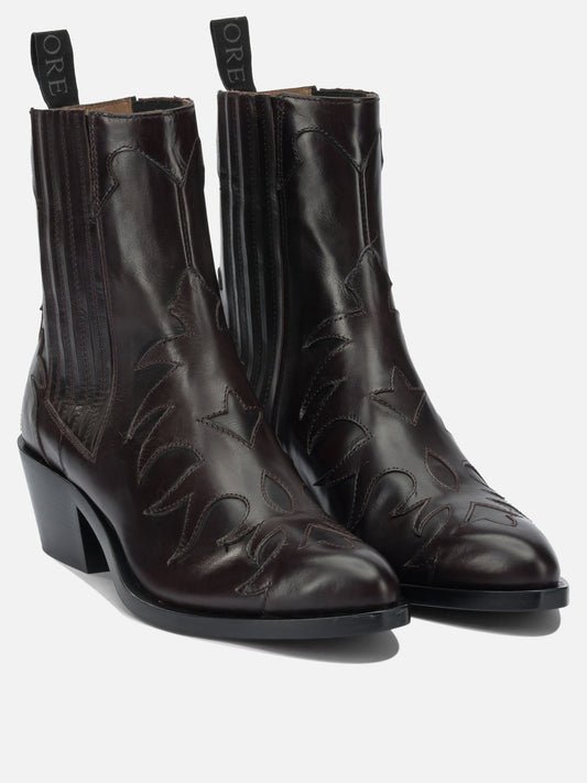 Pull-on boots 100% leather - 95% leather - 5% rubber  Bordeaux - Sartore Women | PLP | VIETTI Online Store | 2
