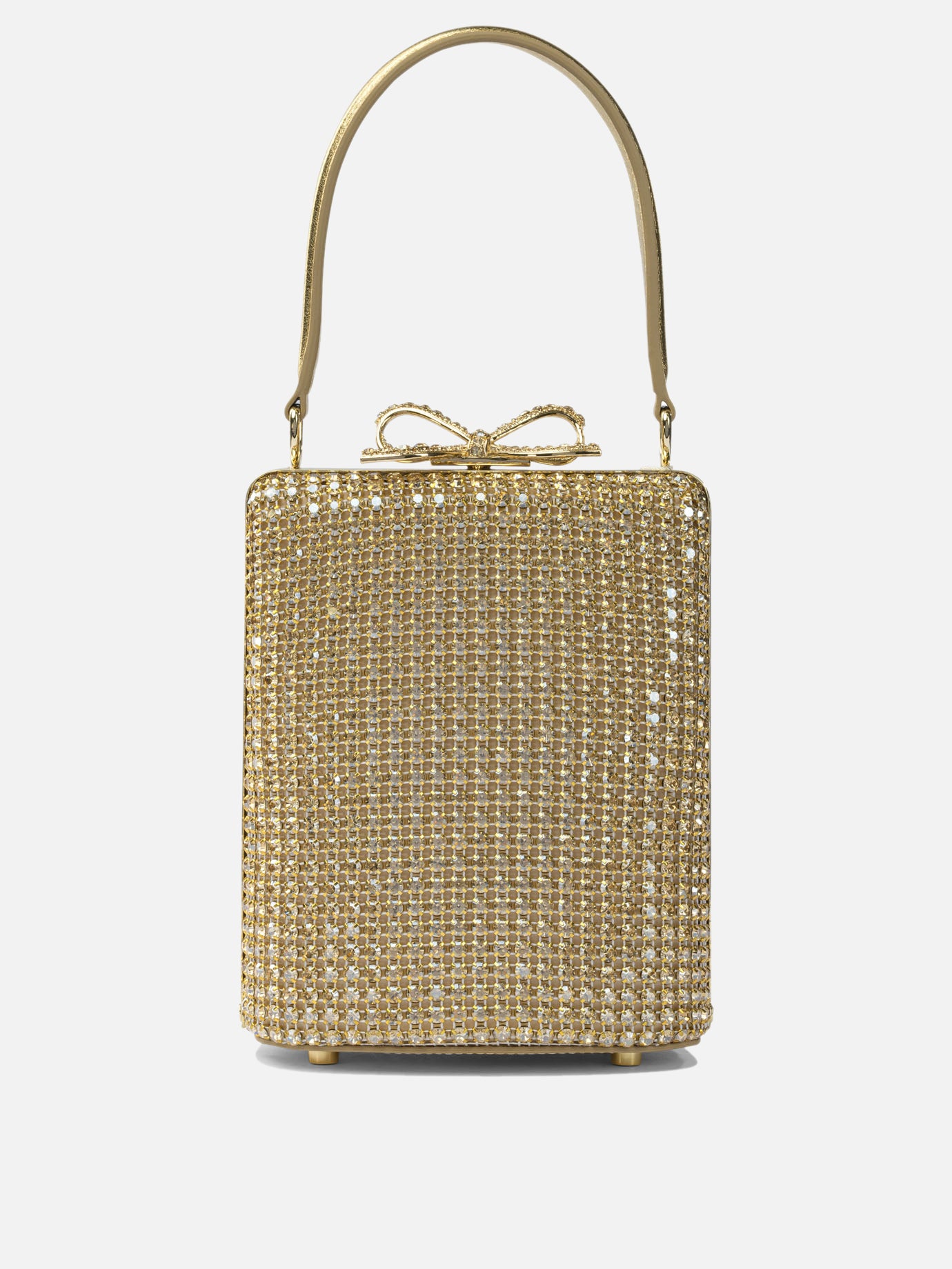 Mini bags 97% polyamide 3% elastane  Gold - Self-portrait Women | PDP | VIETTI Online Store | thumbnail_3