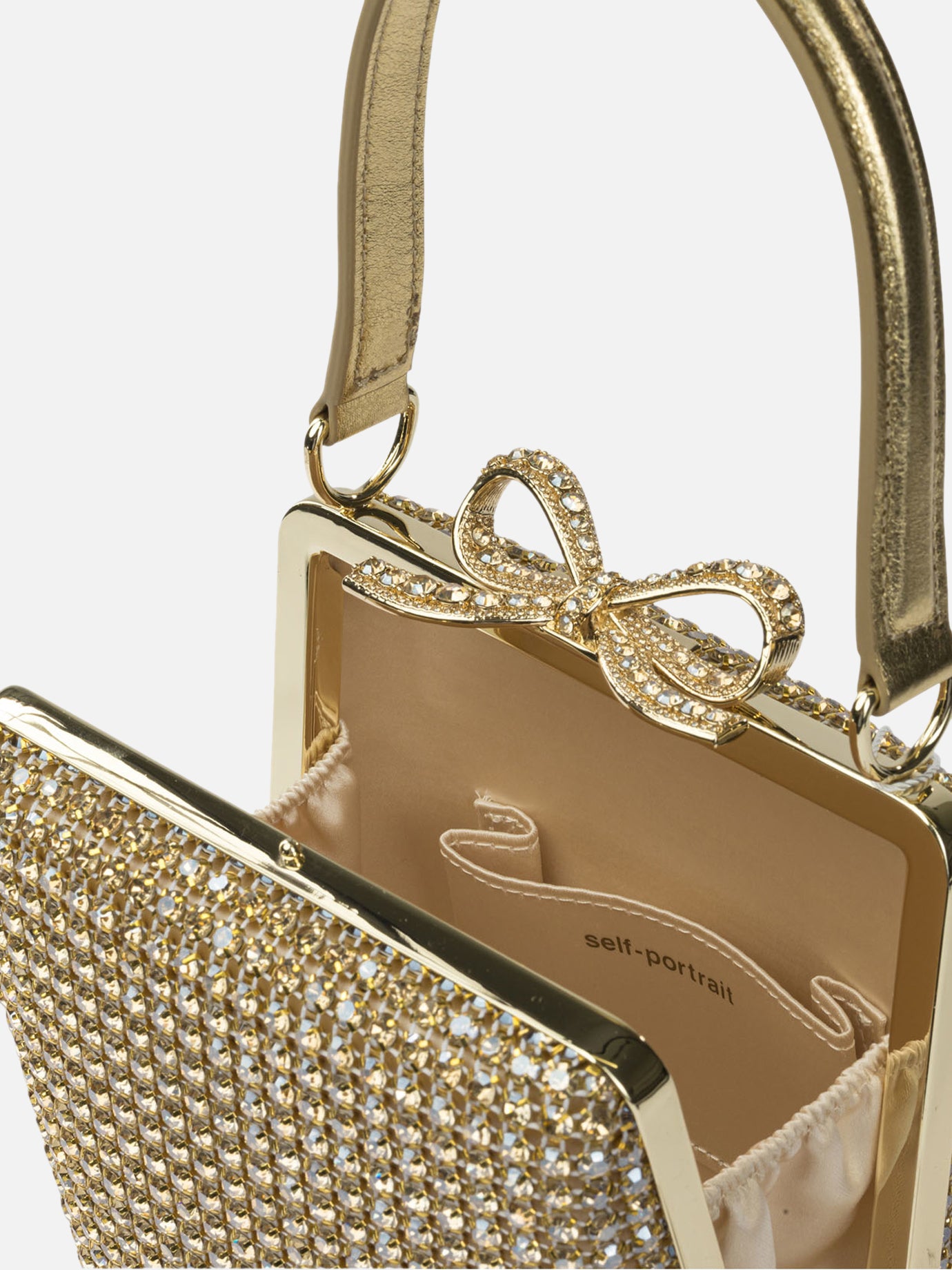 Mini bags 97% polyamide 3% elastane  Gold - Self-portrait Women | PDP | VIETTI Online Store | Zoom-Modal_5
