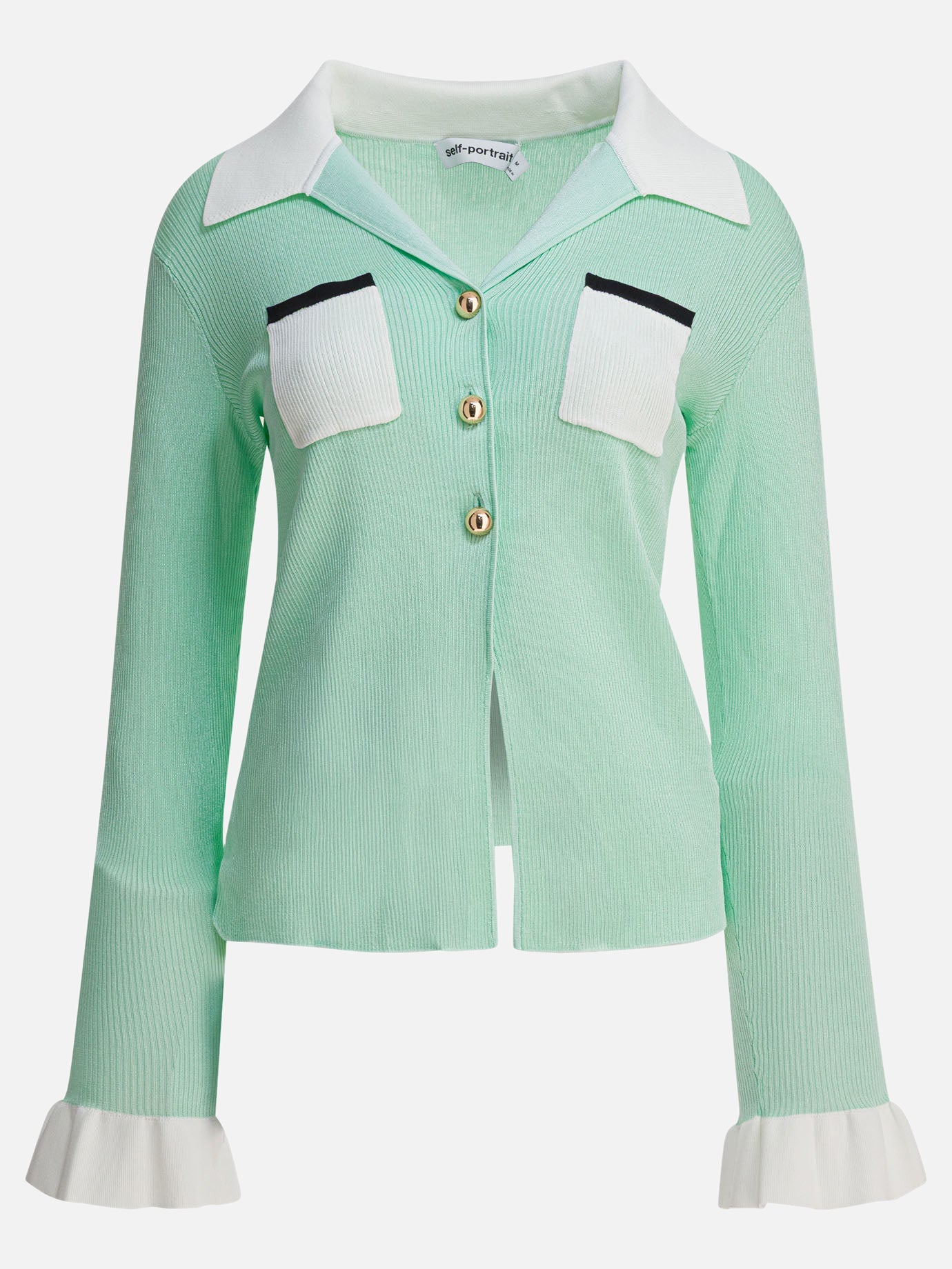 Casual tops Solid colour  Green - Self-portrait Women | PDP | VIETTI Online Store | Zoom-Modal
