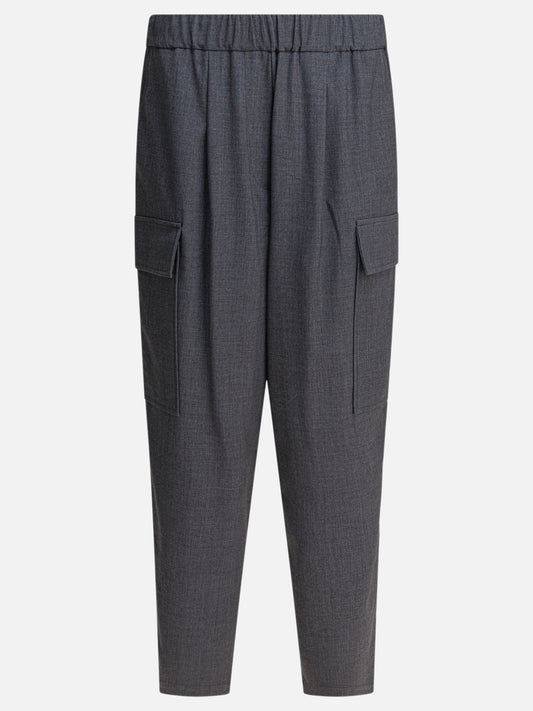 Pantaloni cargo & parachute Solid colour  Grigio - Semper Donna | VIETTI Online Store 
