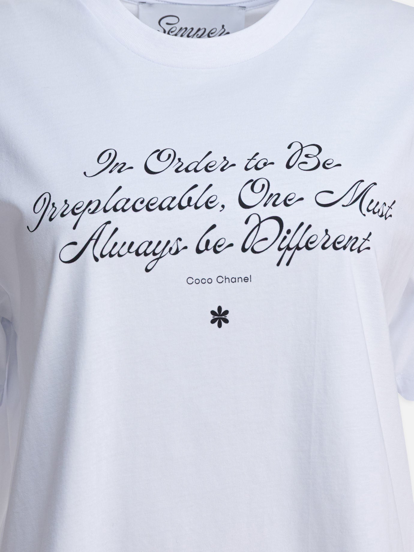 T-shirt girocollo Print  Bianco - Semper Donna | PDP | VIETTI Online Store | Zoom-Modal_3
