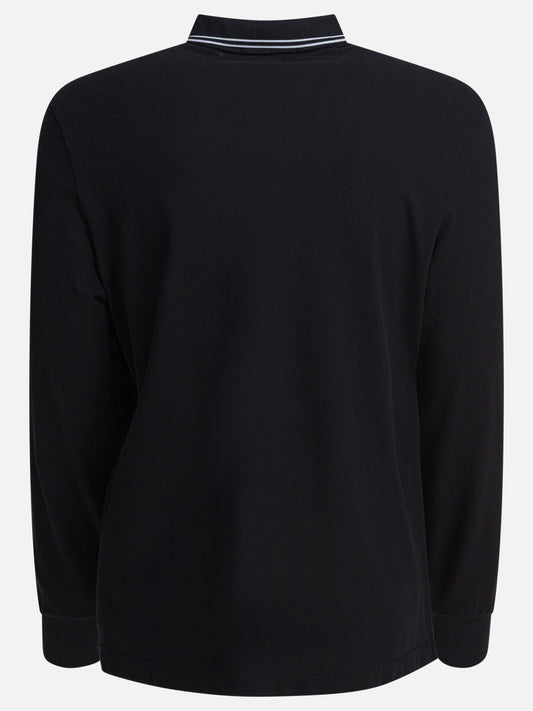 Stone Island Organic cotton and pique polo shirt 21725681_M Black 2