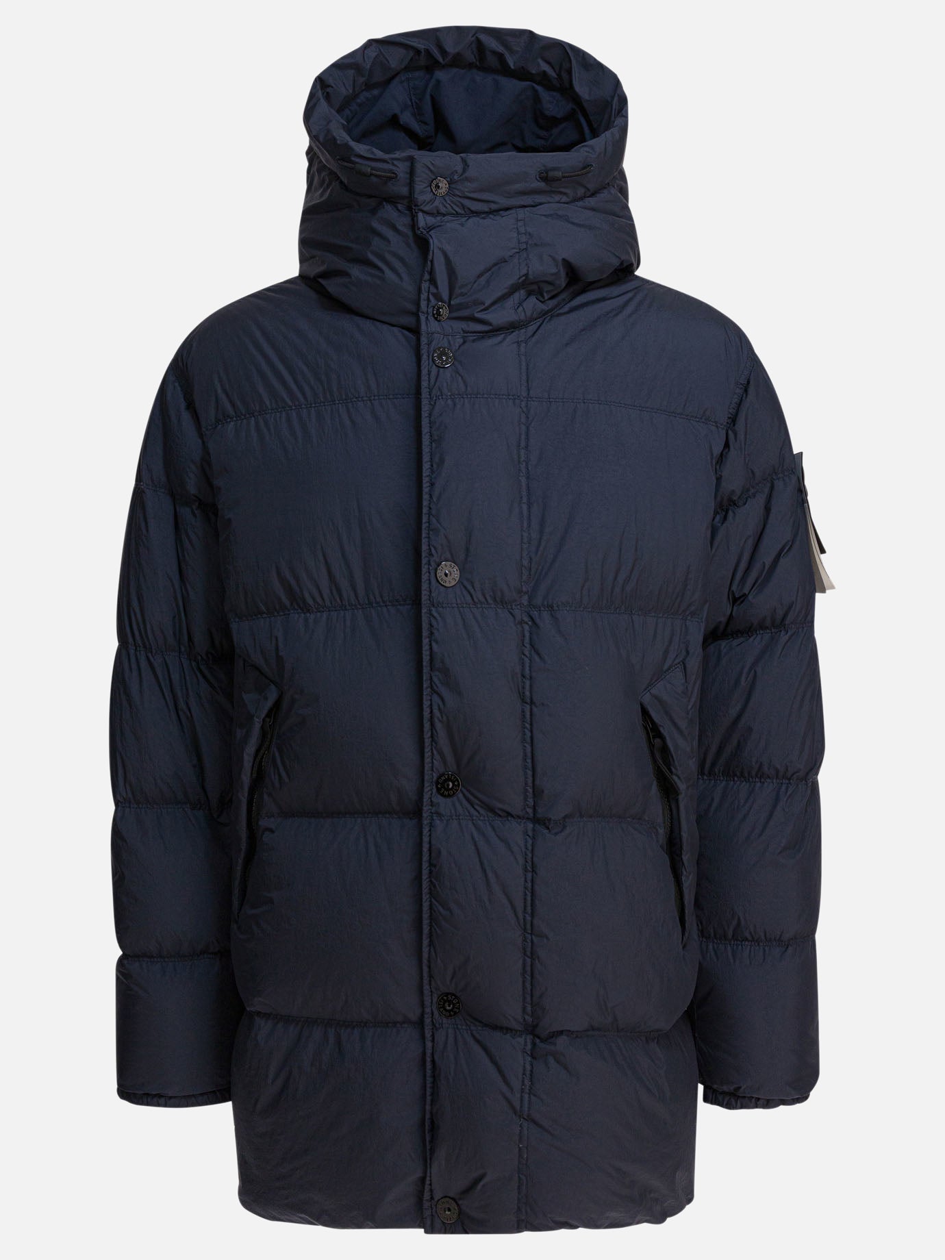 Piumini corti Solid colour  Blu - Stone Island Uomo | PDP | VIETTI Online Store | thumbnail
