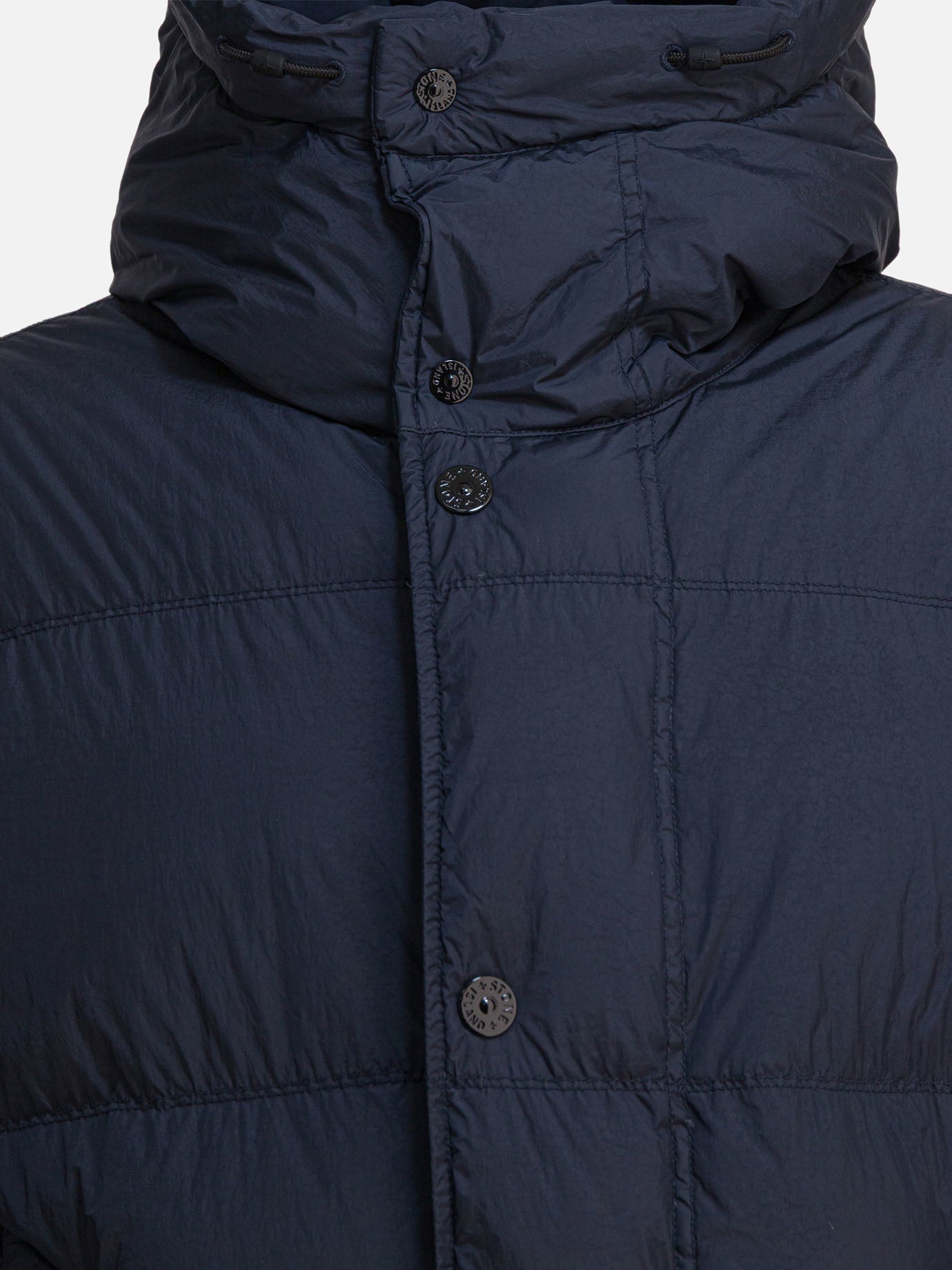 Piumini corti Solid colour  Blu - Stone Island Uomo | PDP | VIETTI Online Store | thumbnail_4