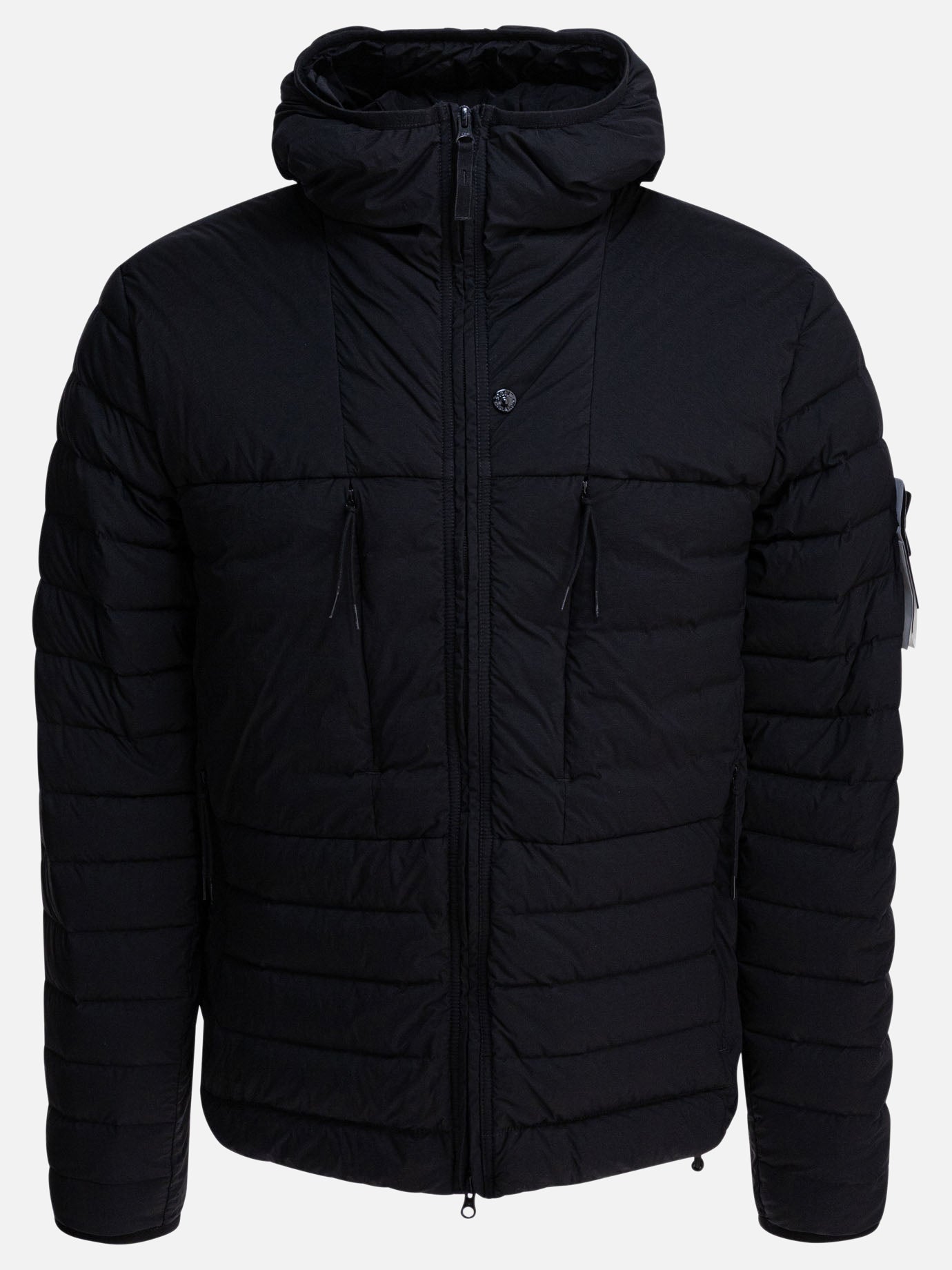 Down jackets Solid colour  Black - Stone Island Men | PDP | VIETTI Online Store | Zoom-Modal
