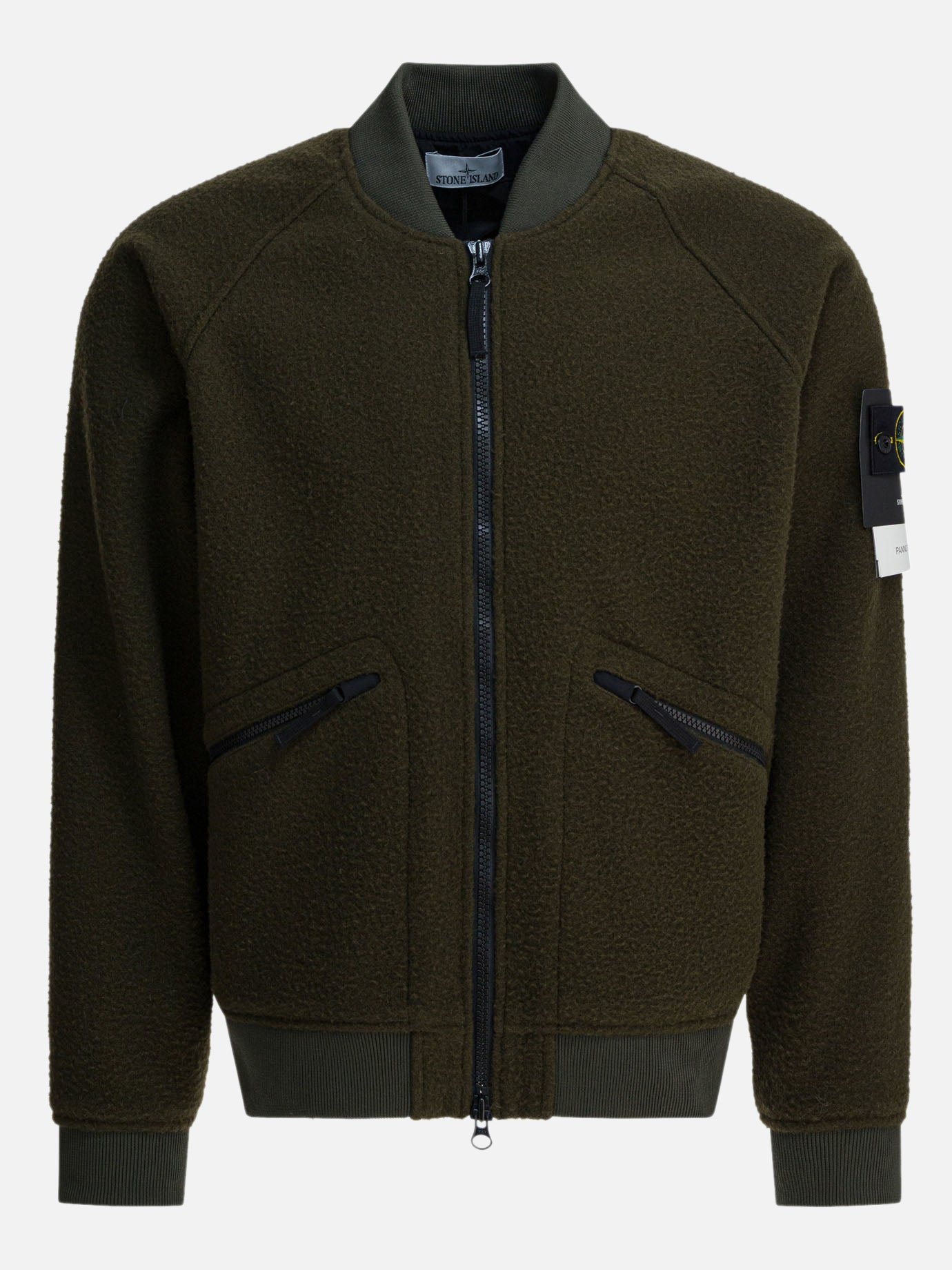 Bomber jackets Logo  Green - Stone Island Men | PDP | VIETTI Online Store | Zoom-Modal
