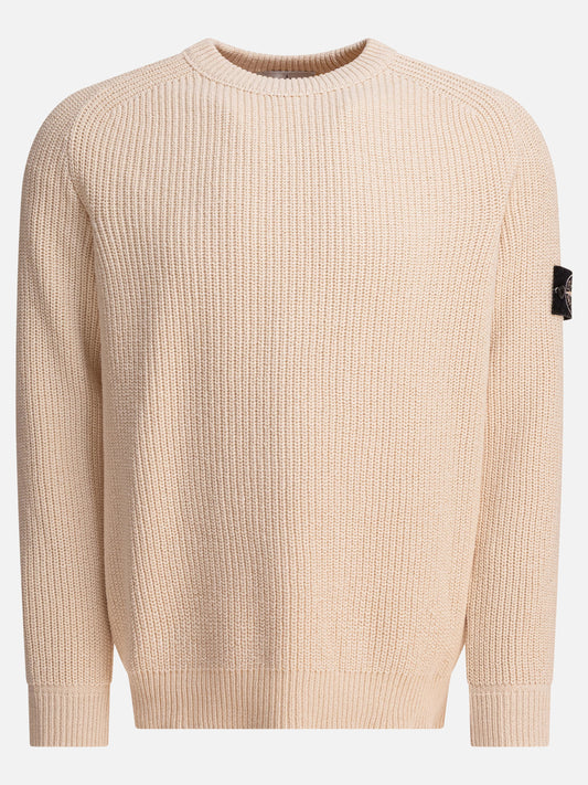 Stone Island Ribbed crewneck sweater 28782592_S Beige 1