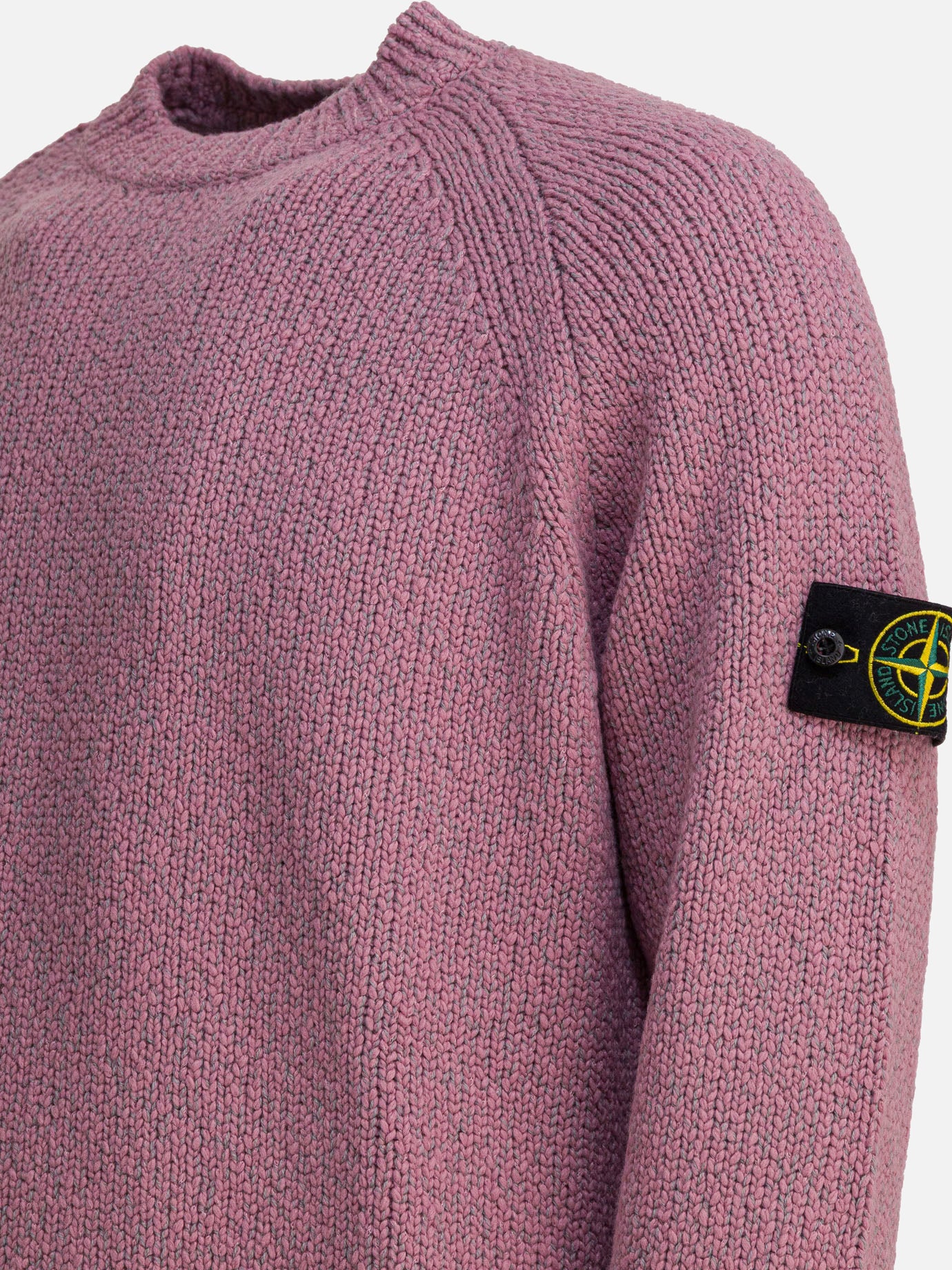 Maglioni girocollo Solid colour  Rosa - Stone Island Uomo | PDP | VIETTI Online Store | thumbnail_4