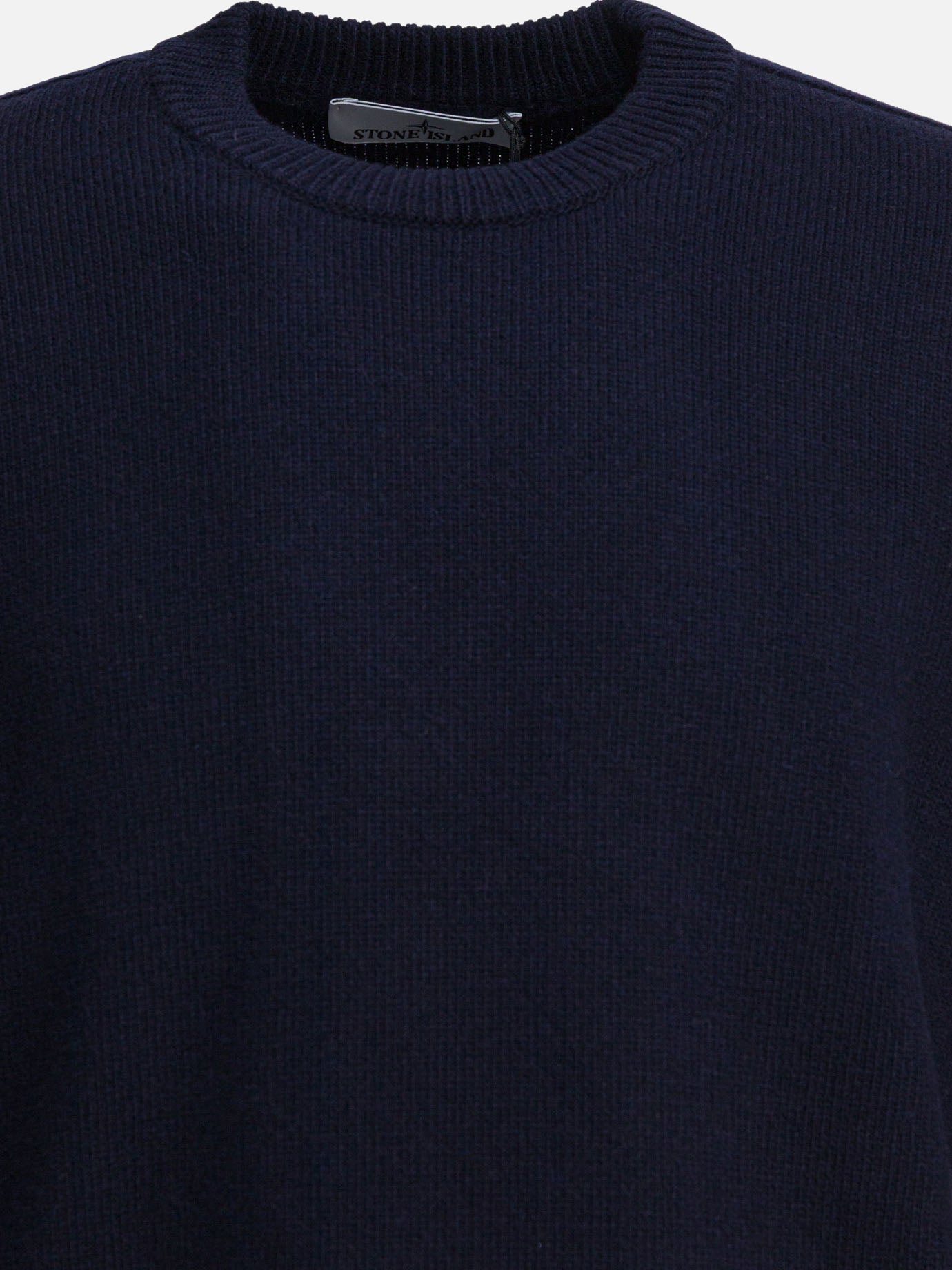 Maglioni girocollo Logo  Blu - Stone Island Uomo | PDP | VIETTI Online Store | thumbnail_3
